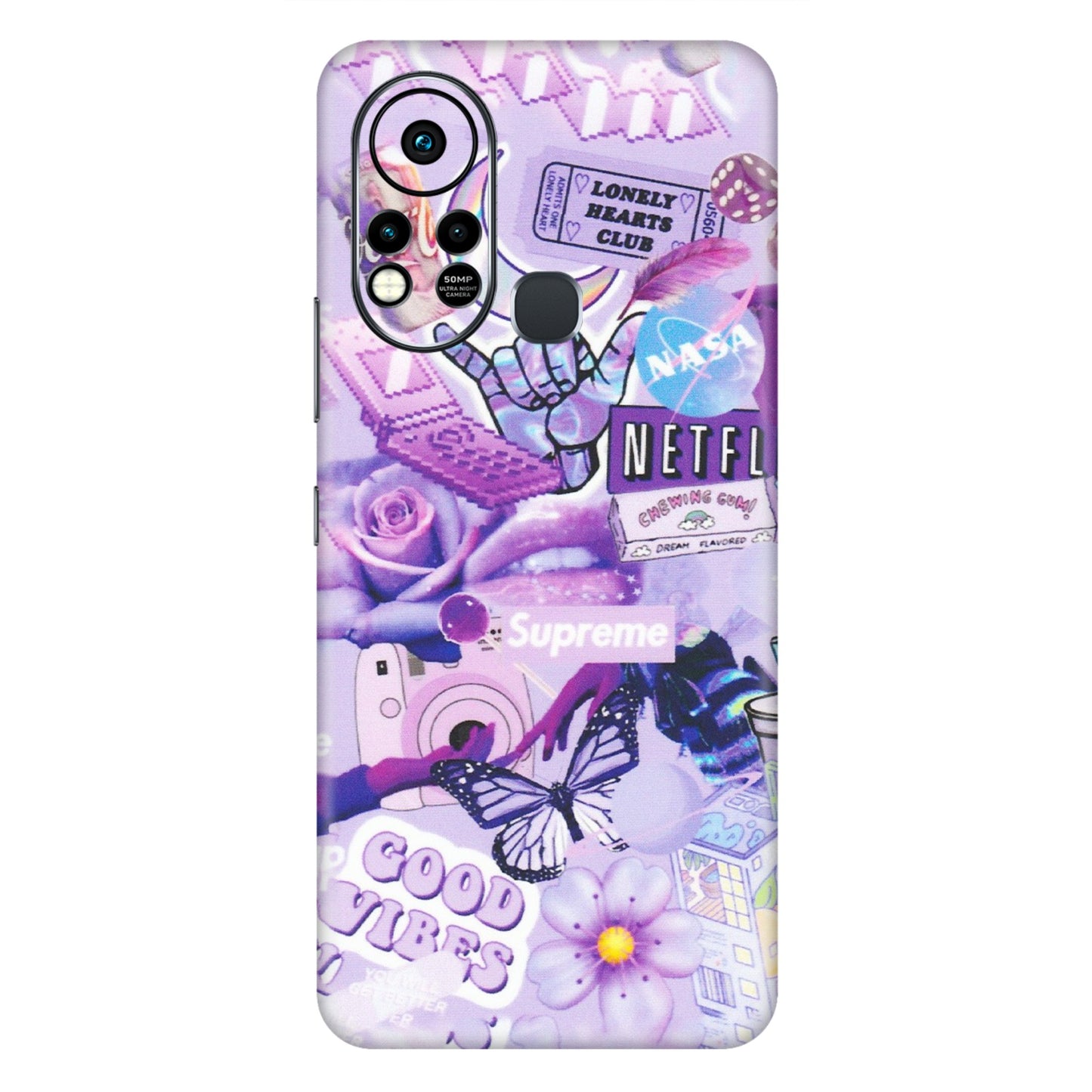INFINIX Phone Skins (All Models) - Supreme Purple Magic - Matte Finish (M-88) Infinix Hot 11S
