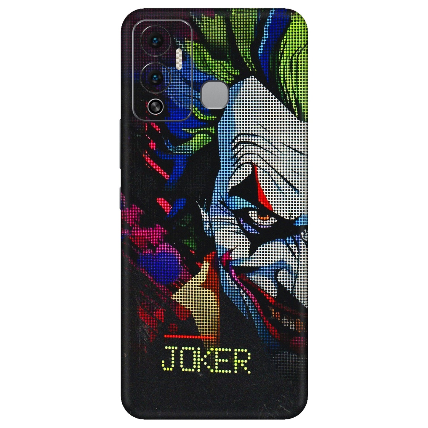 INFINIX Phone Skins (All Models) - Joker Dot Matrix - 3D Embossed Finish (L-08) Infinix Hot 12 Play