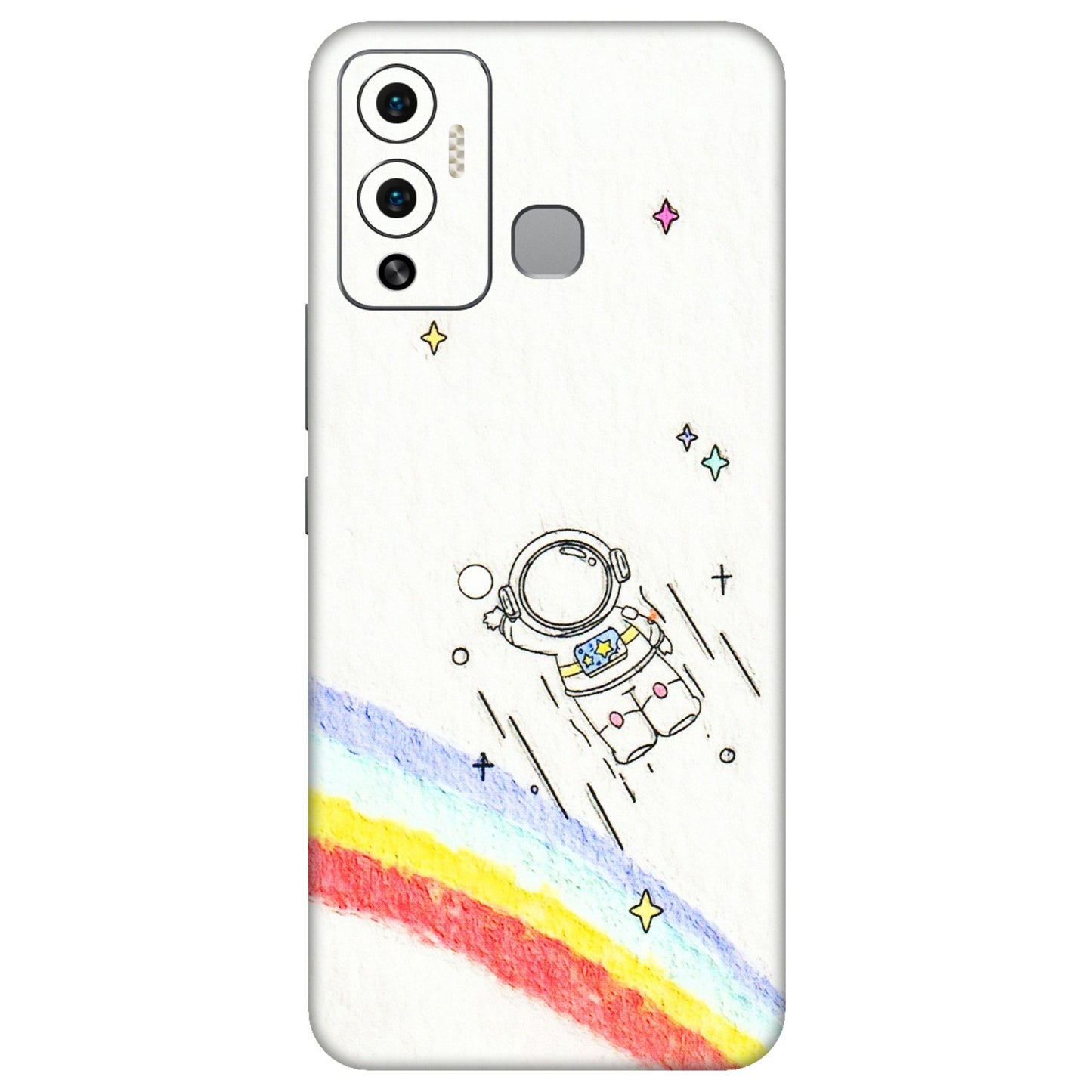 INFINIX Phone Skins (All Models) - Milkyway Astronaut - 3D Embossed Finish (L-110) Infinix Hot 12 Play