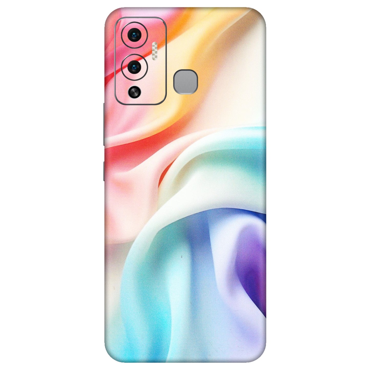 INFINIX Phone Skins (All Models) - Colourful Silk Cloth - Matte Finish (M-165) Infinix Hot 12 Play