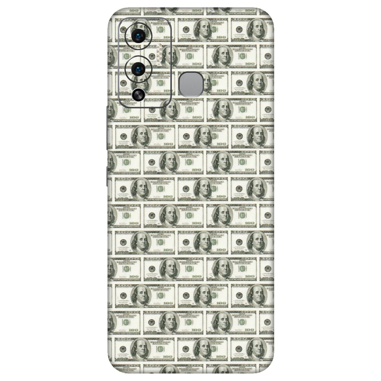 INFINIX Phone Skins (All Models) - I Love Dollars - Matte Finish (M-40) Infinix Hot 12 Play