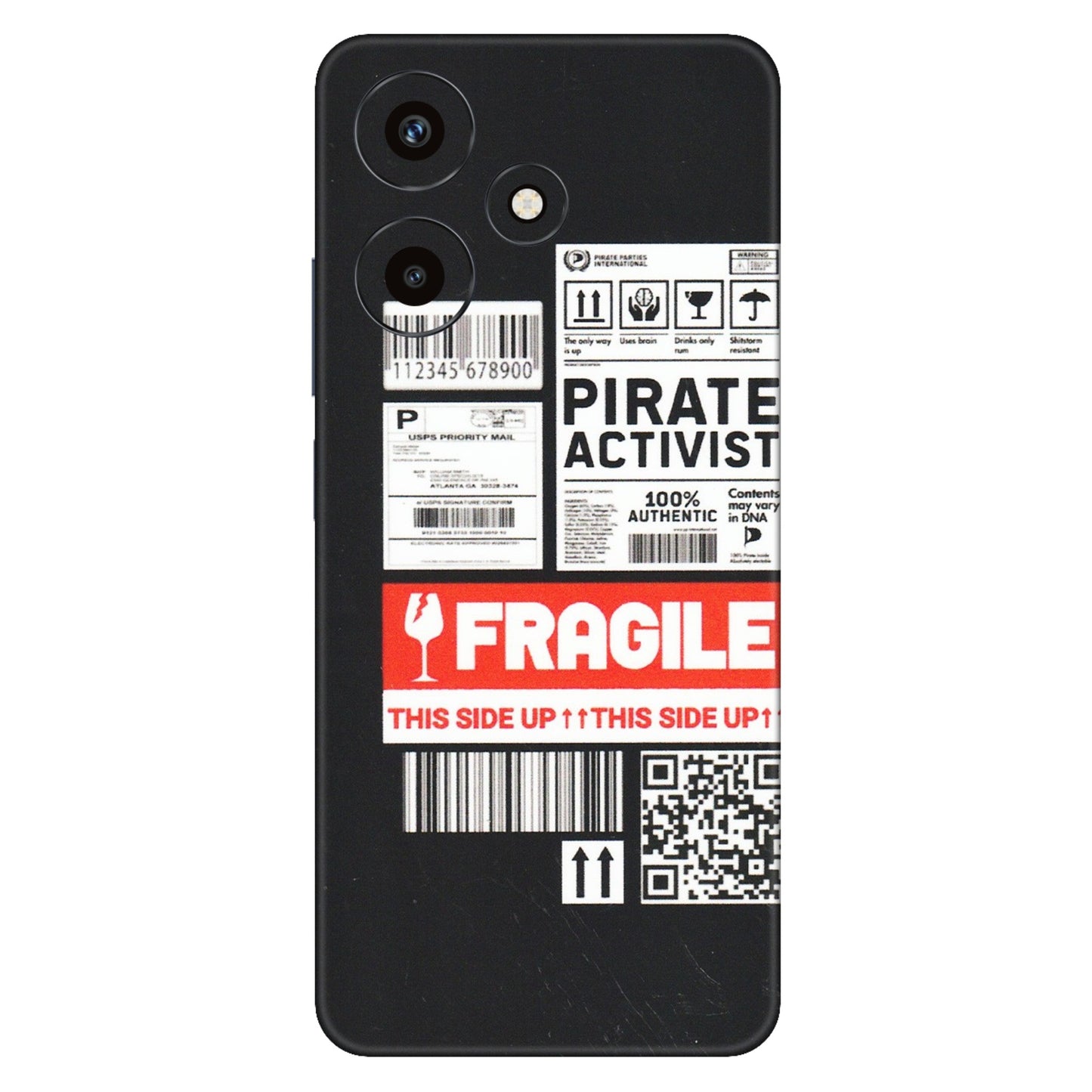 INFINIX Phone Skins (All Models) - Handle With Care - Matte Finish (M-99) Infinix Hot 30