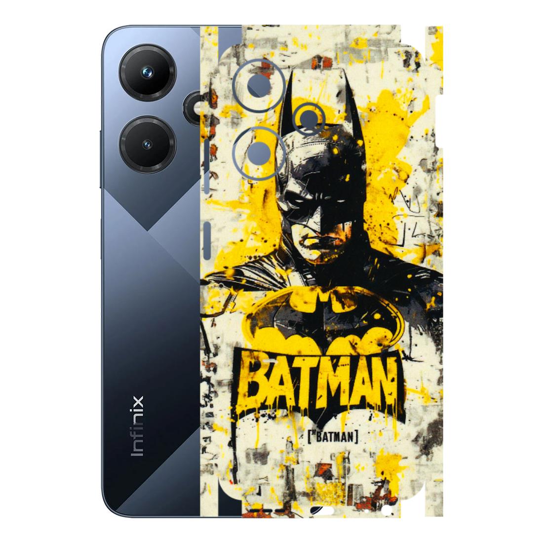 INFINIX Phone Skins (All Models) - Batman Yellow BT - 3D Embossed Finish (L-304) Infinix Hot 30i