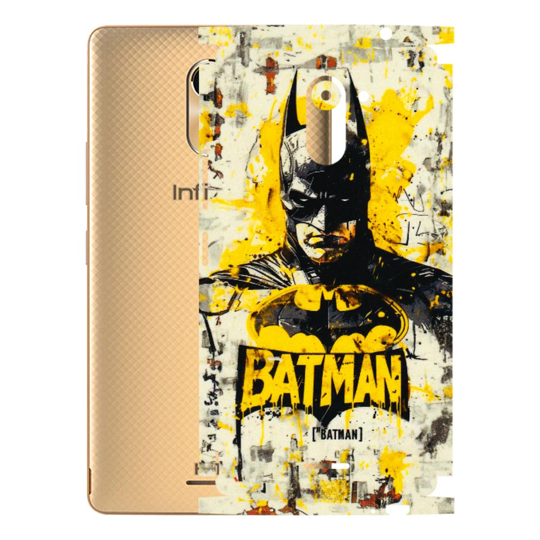 INFINIX Phone Skins (All Models) - Batman Yellow BT - 3D Embossed Finish (L-304) Infinix Hot 4