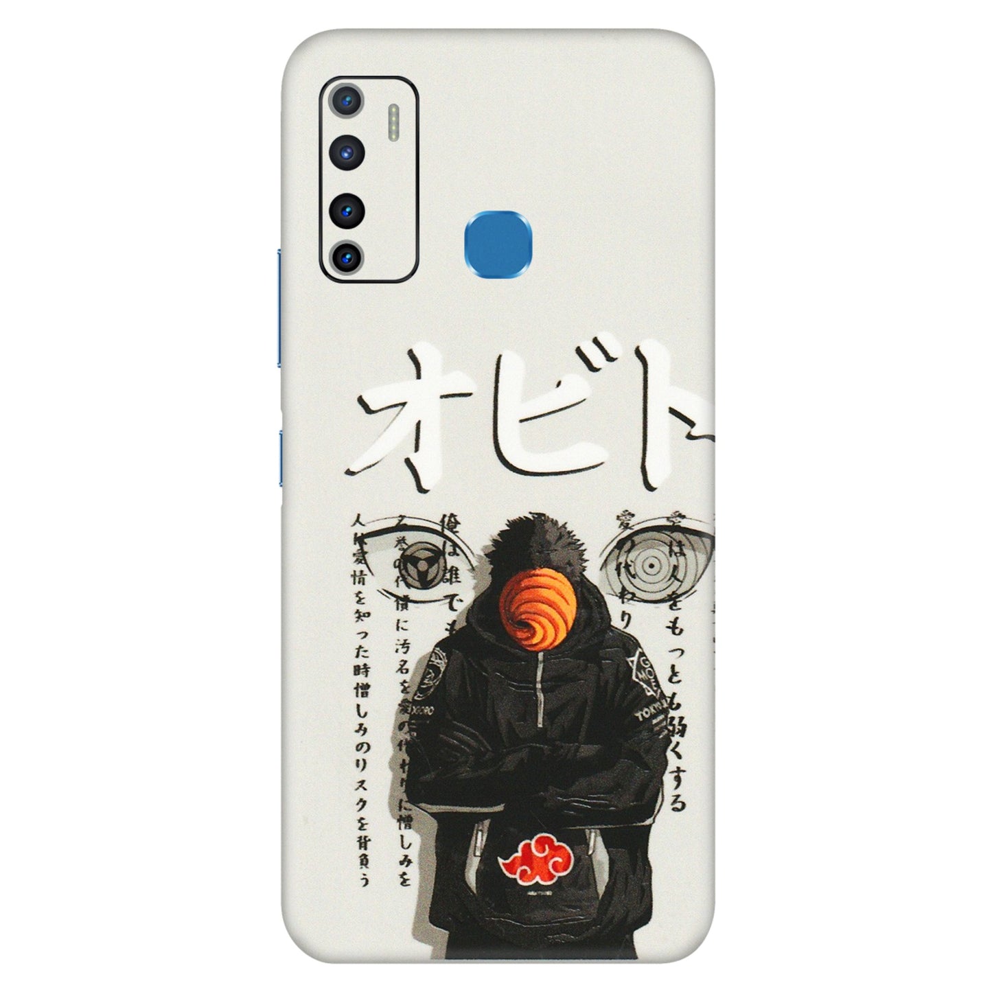 INFINIX Phone Skins (All Models) - Obito Anime Eye - 3D Embossed Finish (L-19) Infinix Hot 9