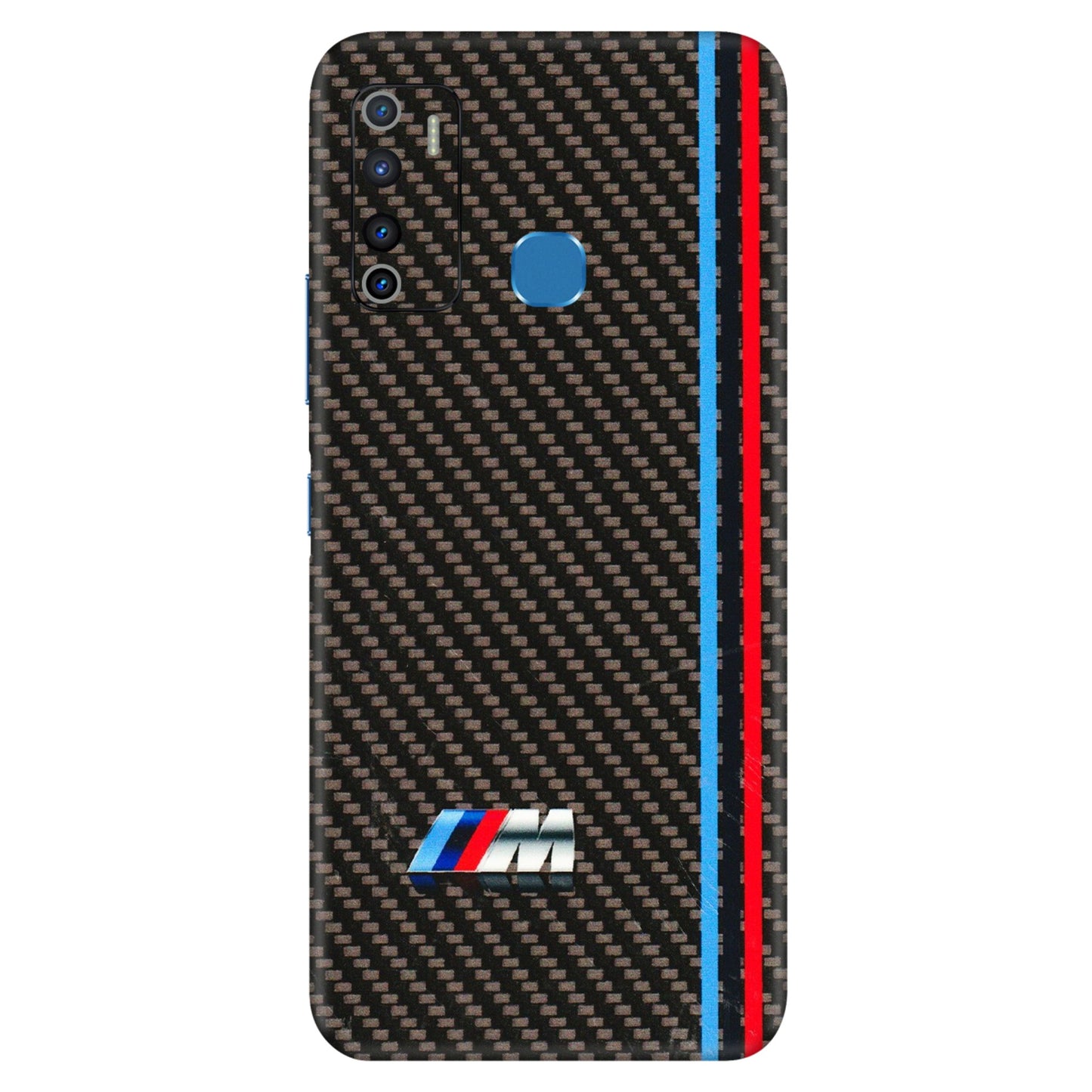 INFINIX Phone Skins (All Models) - BM Carbon Fiber Feels - 3D Embossed Finish (L-38) Infinix Hot 9