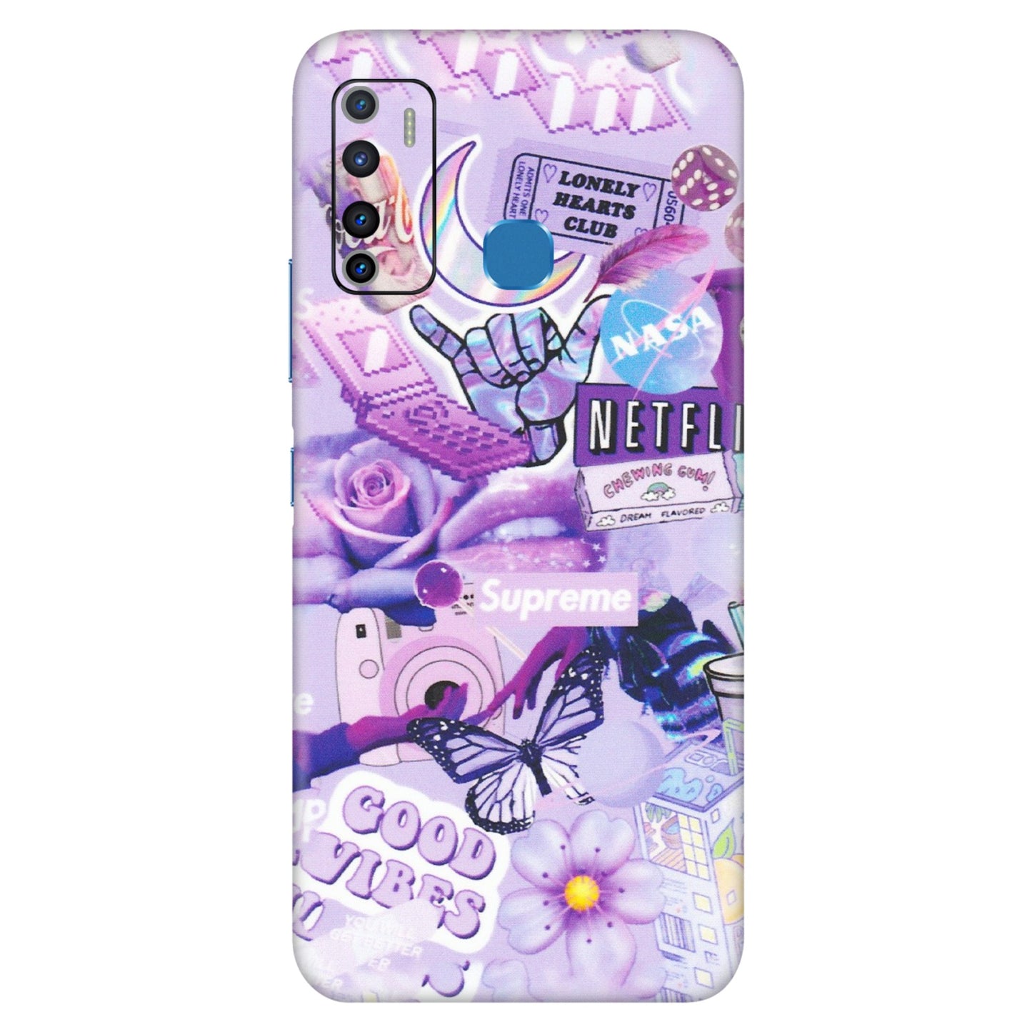 INFINIX Phone Skins (All Models) - Supreme Purple Magic - Matte Finish (M-88) Infinix Hot 9