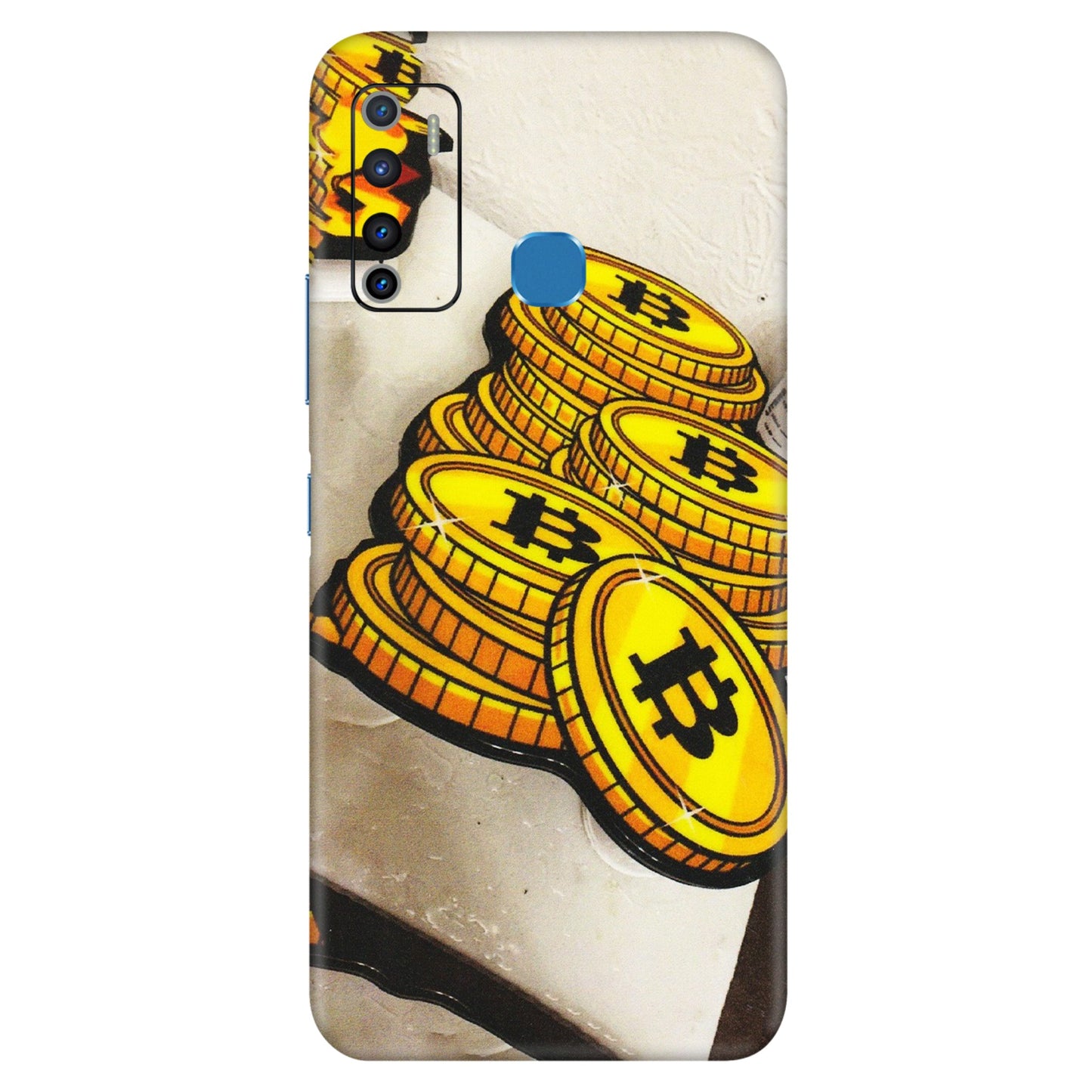 INFINIX Phone Skins (All Models) - Billionaire Bitcoin Collection - Matte Finish (M-92) Infinix Hot 9