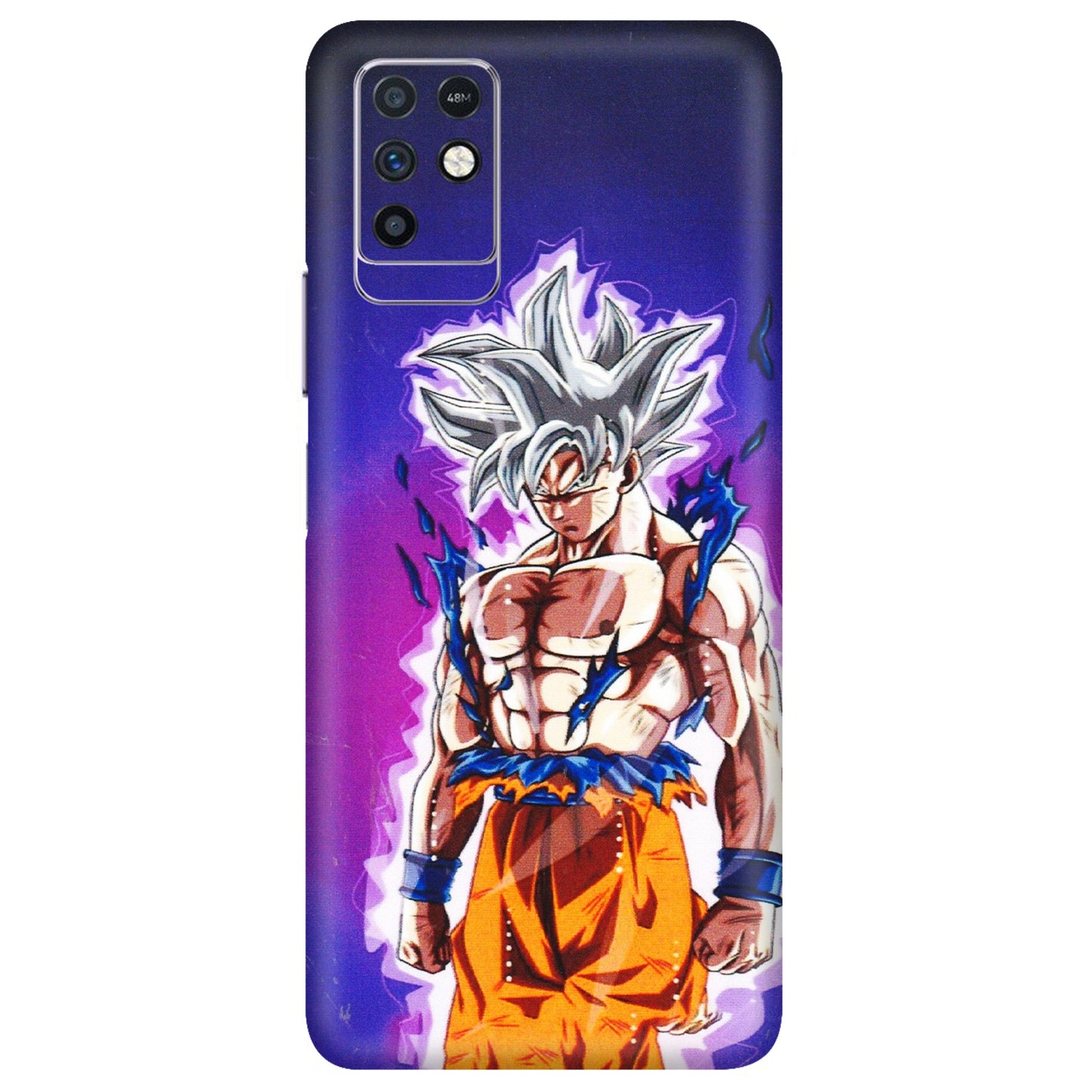 INFINIX Phone Skins (All Models) - Goku Purple Anime - 3D Embossed Finish (L-147) Infinix Note 10