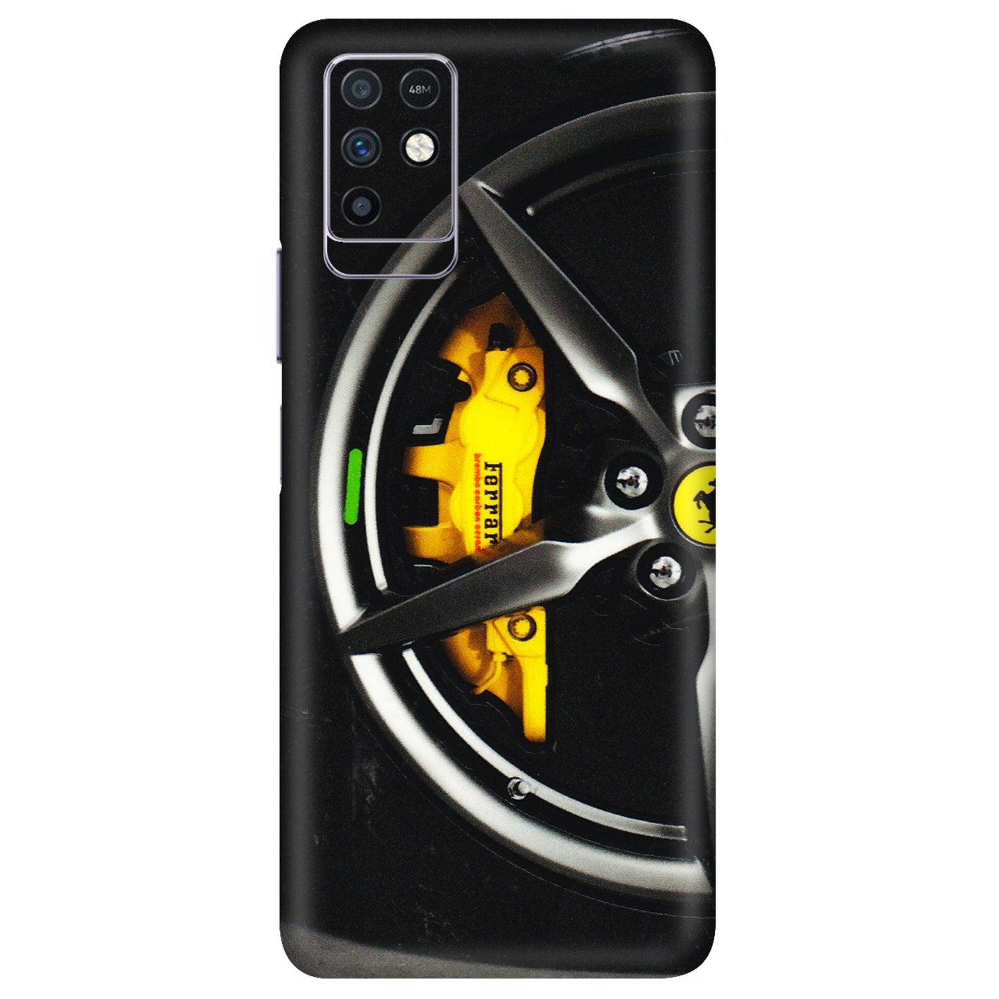 INFINIX Phone Skins (All Models) - Ferrari Wheel Alloy - 3D Embossed Finish (L-173) Infinix Note 10