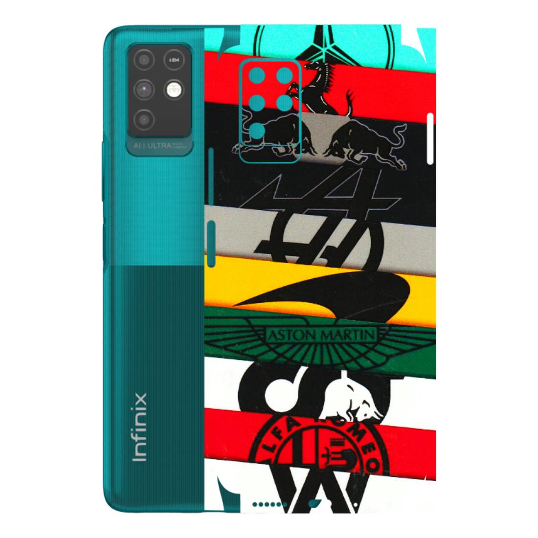 INFINIX Phone Skins (All Models) - Multi Designer Brands - 3D Embossed Finish (L-187) Infinix Note 10