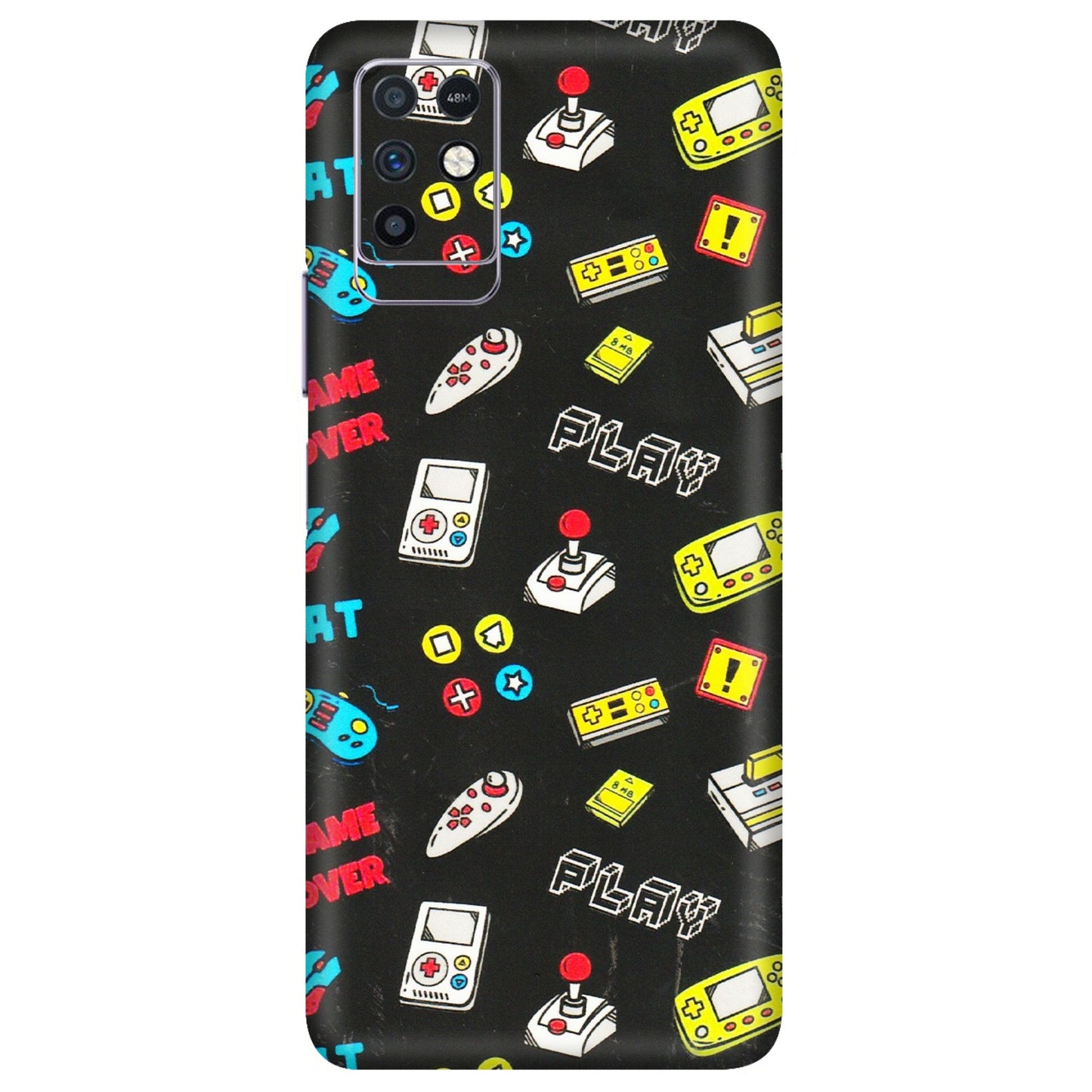 INFINIX Phone Skins (All Models) - Gaming Doodles - 3D Embossed Finish (L-224) Infinix Note 10