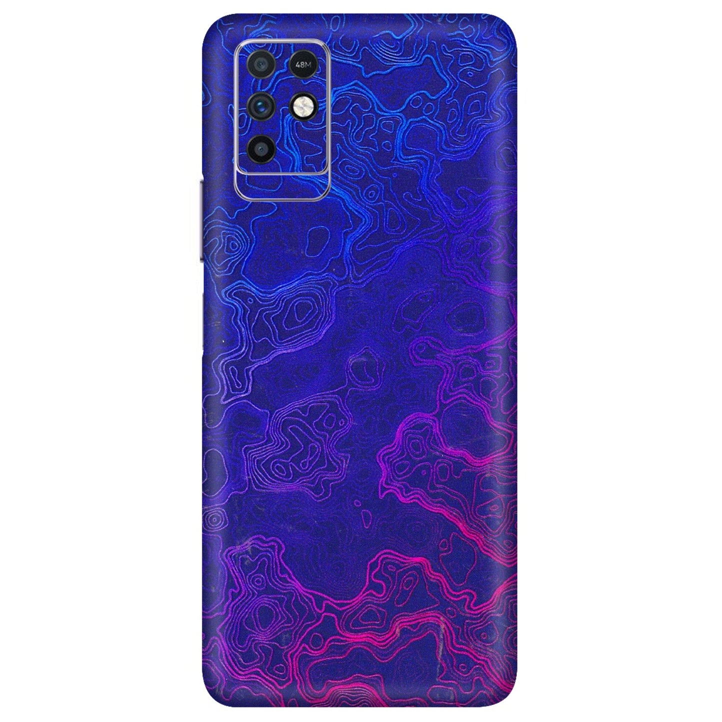 INFINIX Phone Skins (All Models) - Purple Ripples Swirl - 3D Embossed Finish (L-314) Infinix Note 10