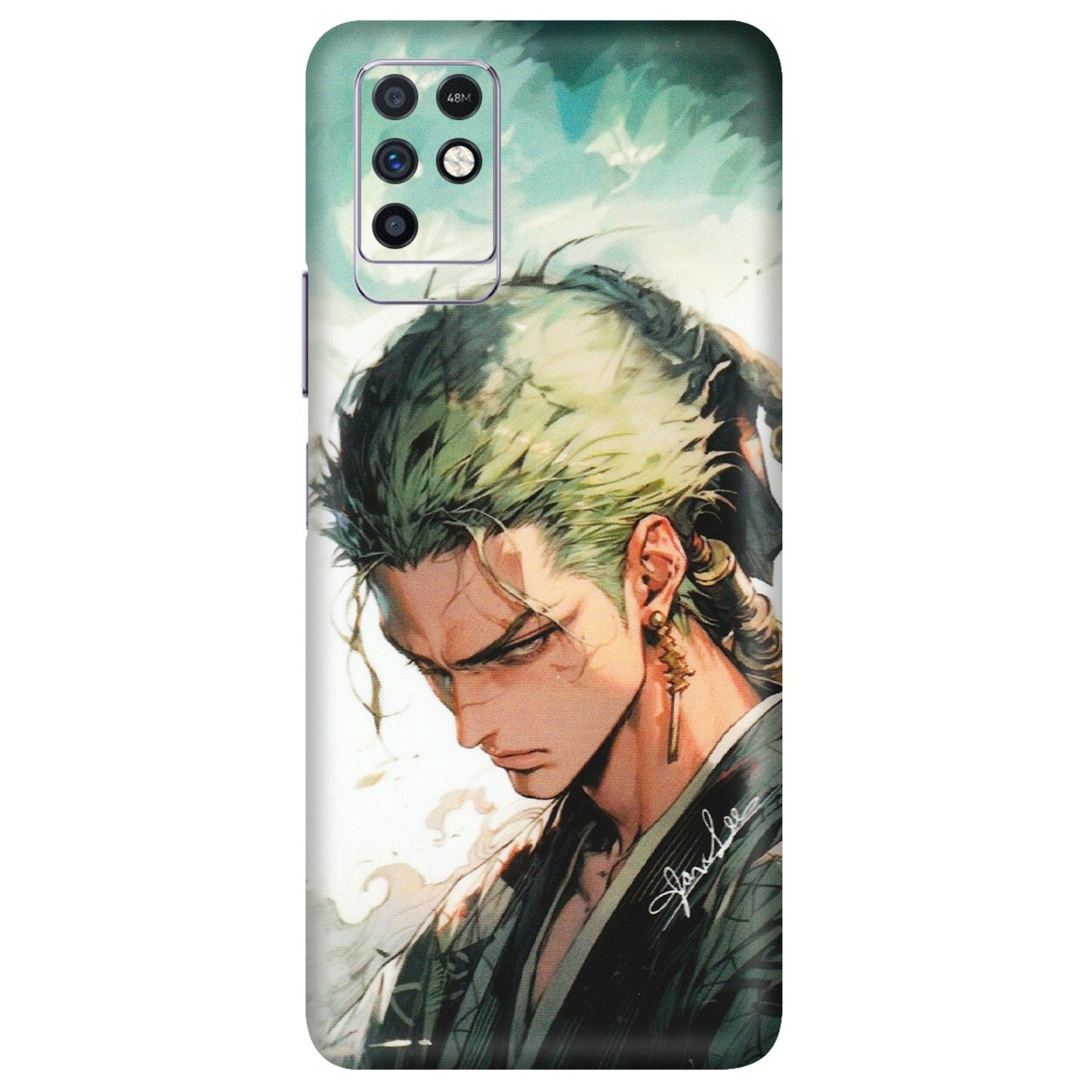 INFINIX Phone Skins (All Models) - New Roronoa Zoro One Picece Anime - Matte Finish (M-140) Infinix Note 10