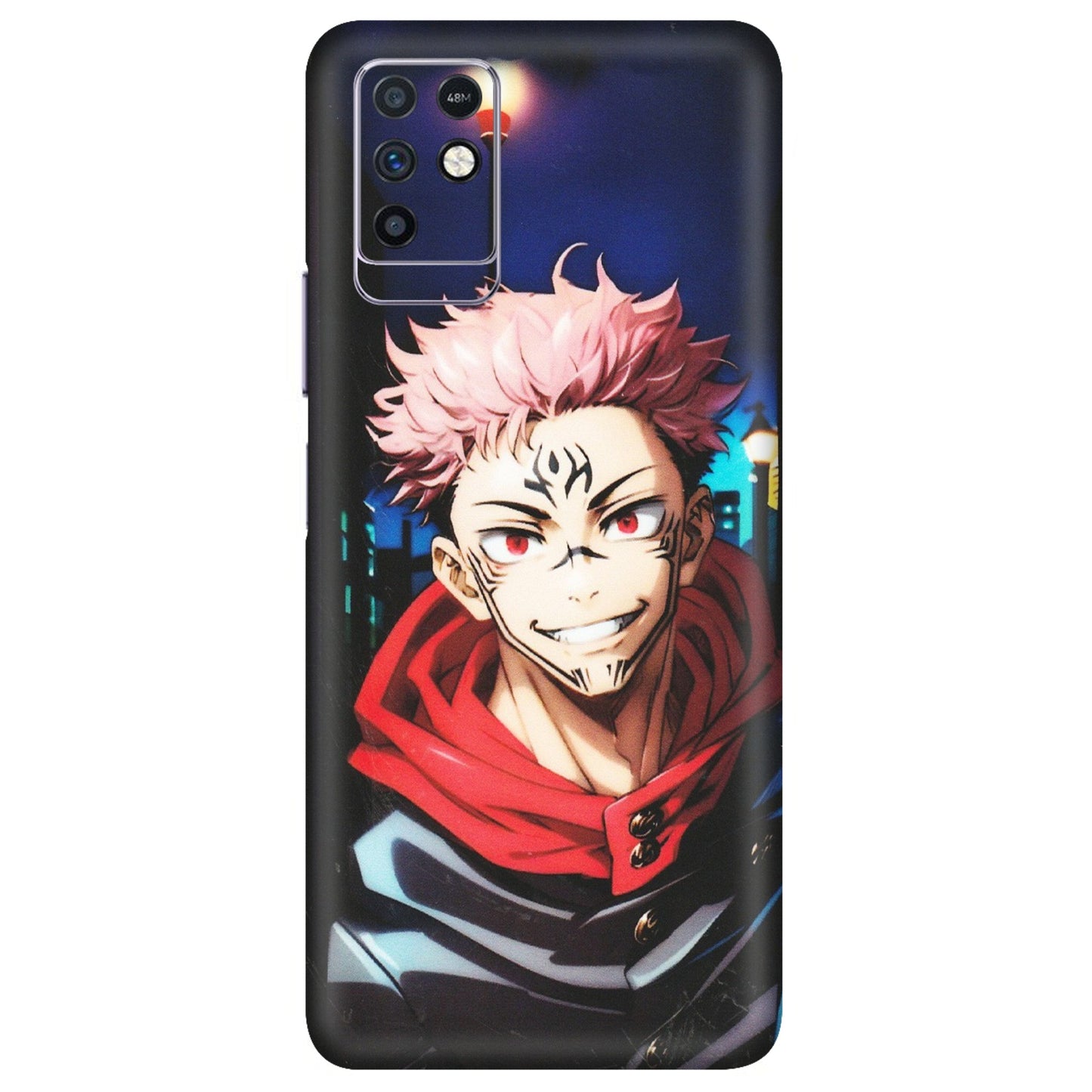 INFINIX Phone Skins (All Models) - Yuji Itadori Funny Face Anime - Matte Finish (M-152) Infinix Note 10