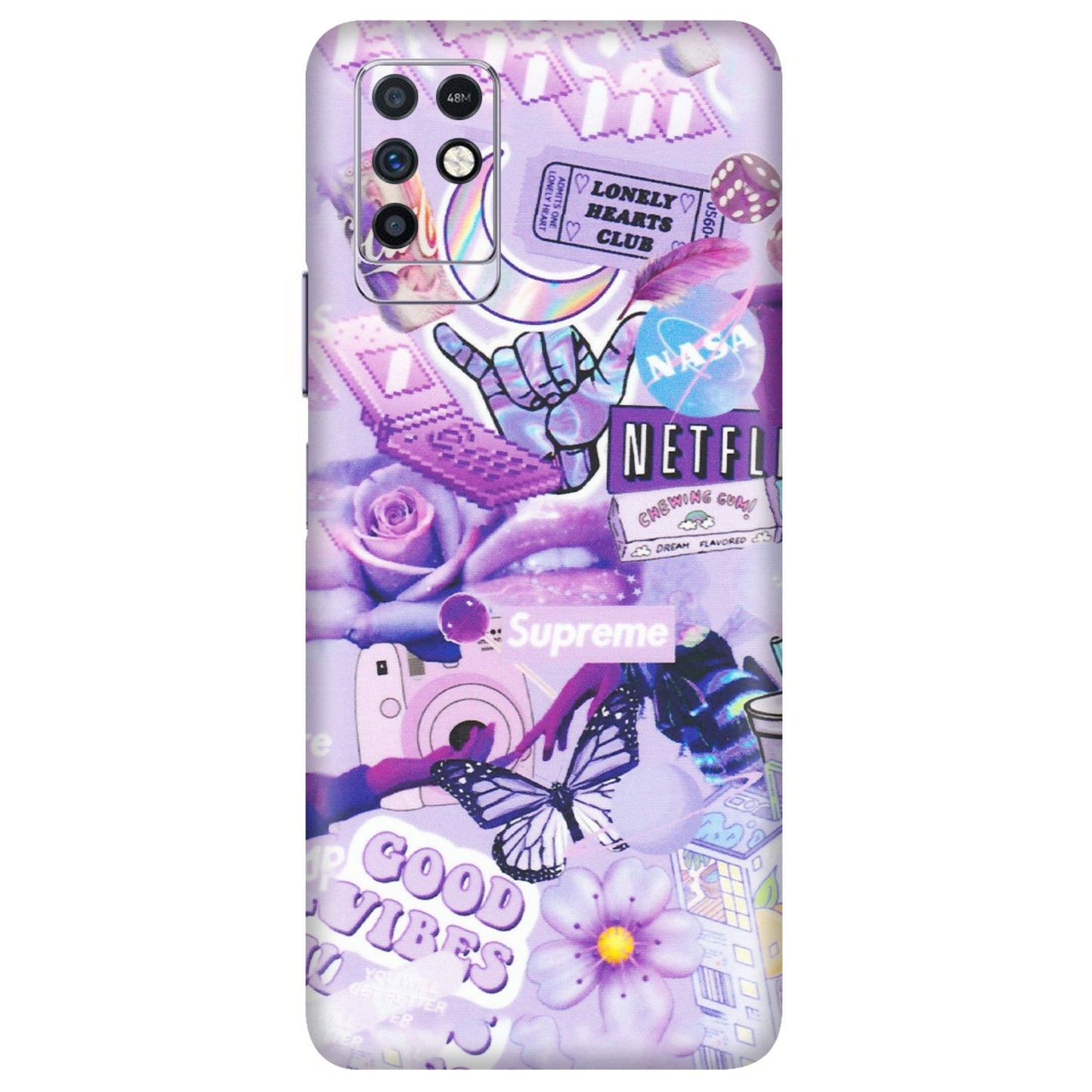 INFINIX Phone Skins (All Models) - Supreme Purple Magic - Matte Finish (M-88) Infinix Note 10