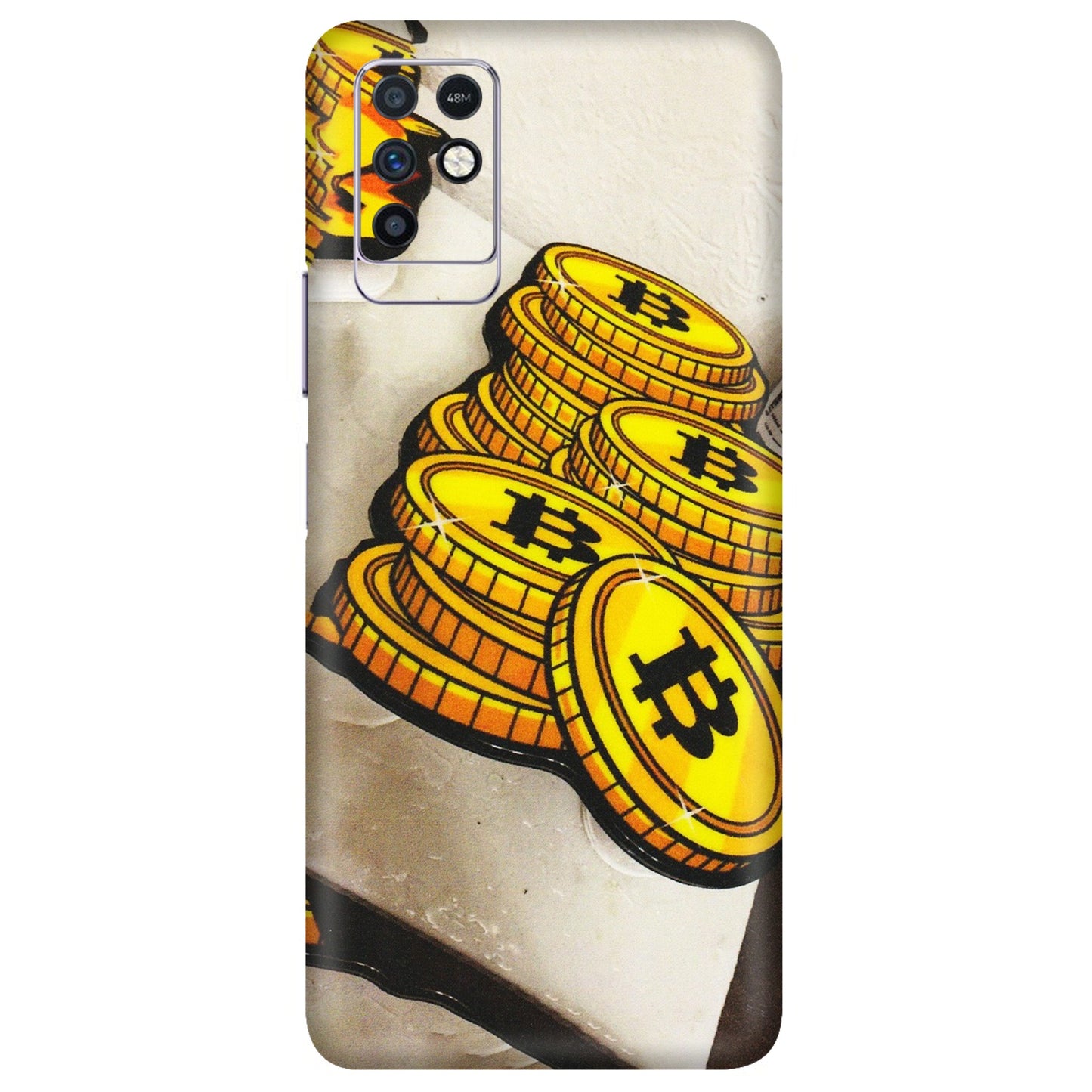 INFINIX Phone Skins (All Models) - Billionaire Bitcoin Collection - Matte Finish (M-92) Infinix Note 10