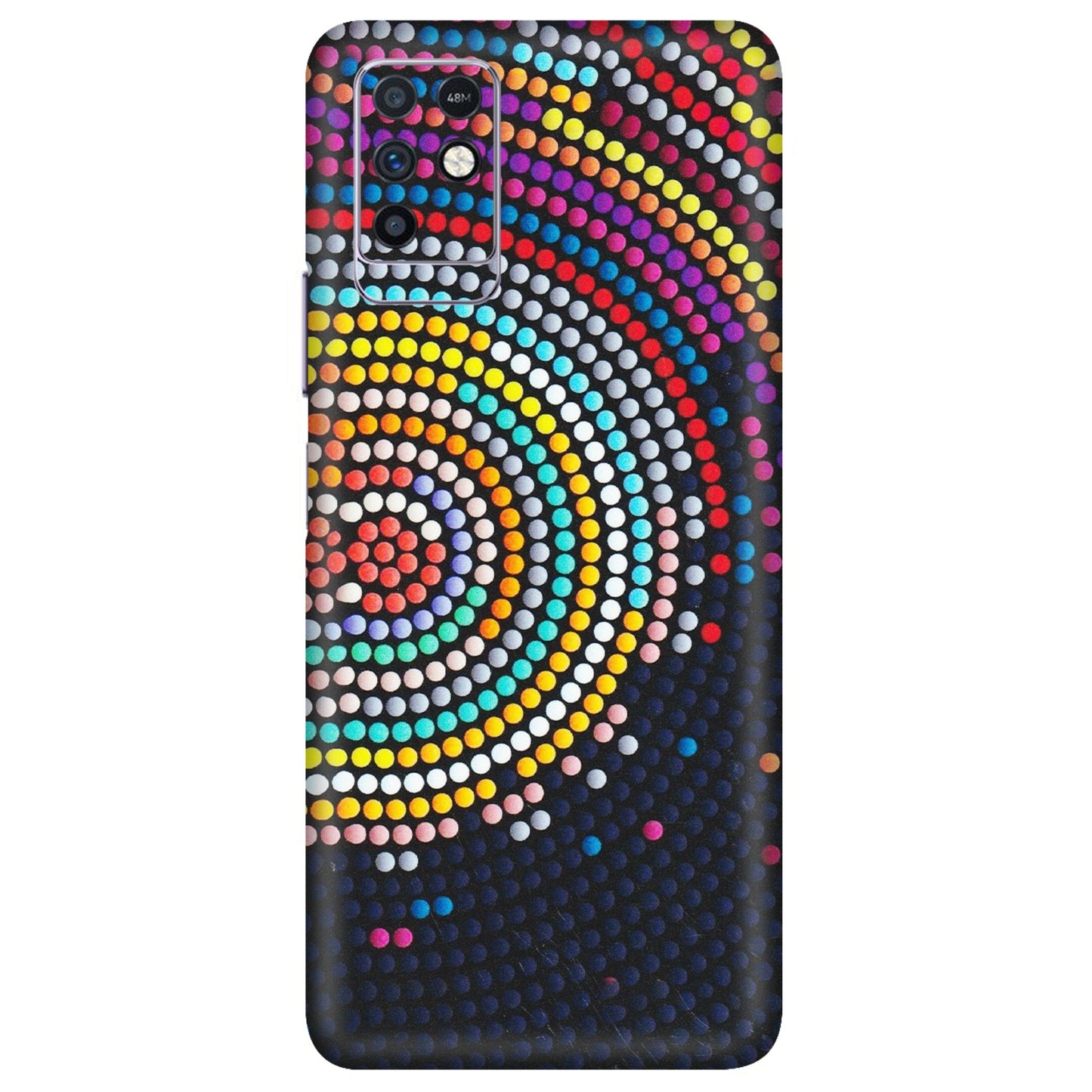 INFINIX Phone Skins (All Models) - Rainbow Dot Mandala - Matte Finish (M-97) Infinix Note 10