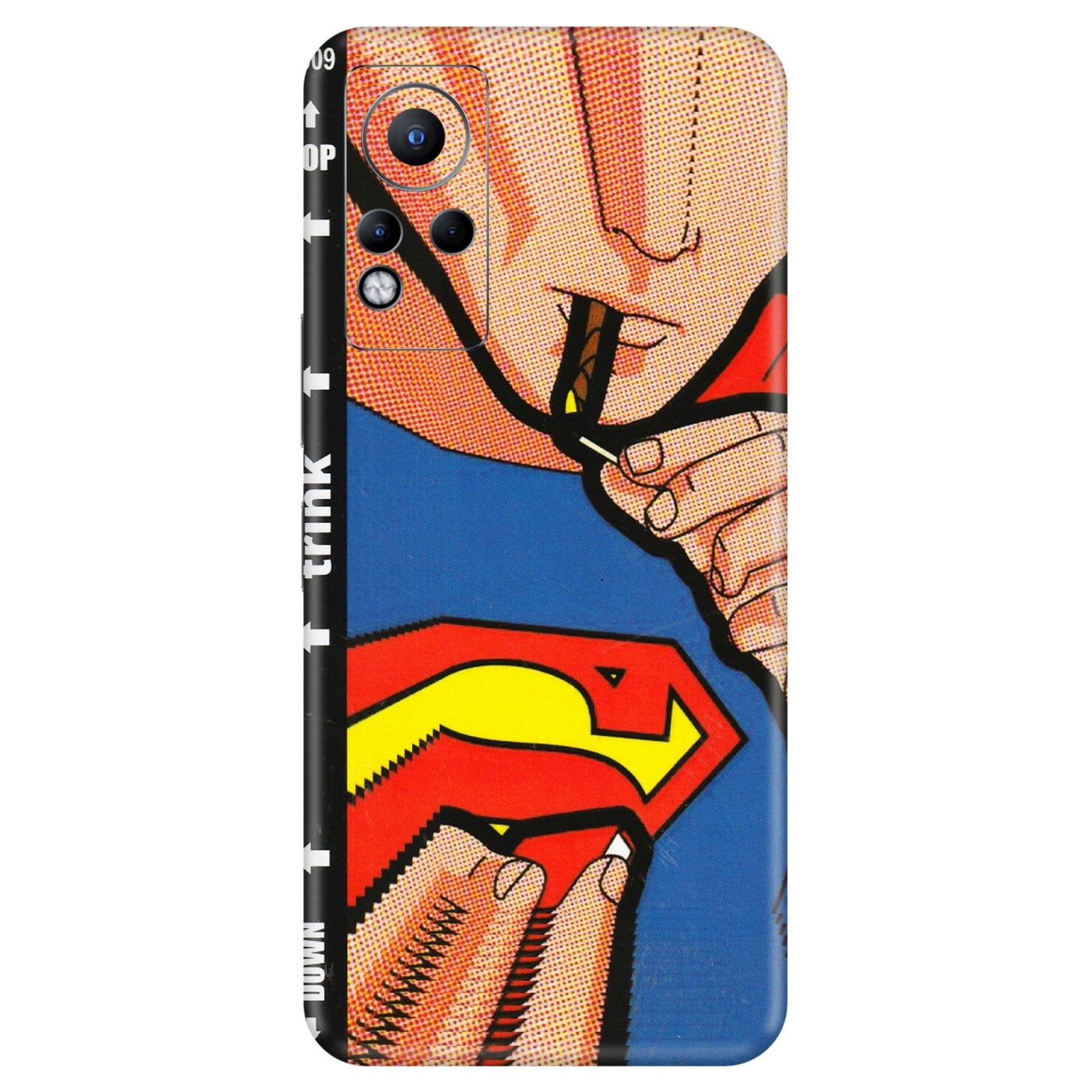 INFINIX Phone Skins (All Models) - Superman Sutta - 3D Embossed Finish (L-130) Infinix Note 11