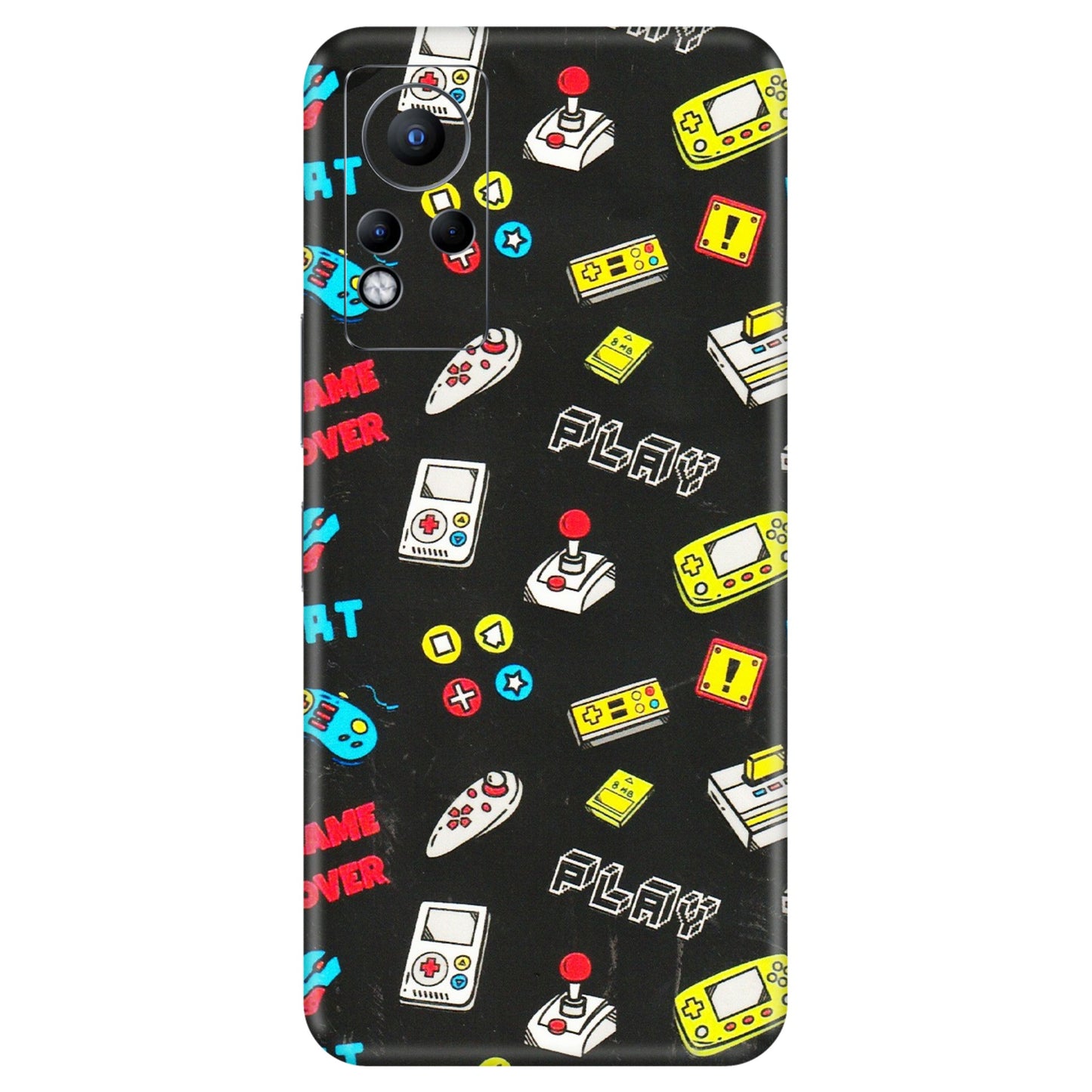 INFINIX Phone Skins (All Models) - Gaming Doodles - 3D Embossed Finish (L-224) Infinix Note 11