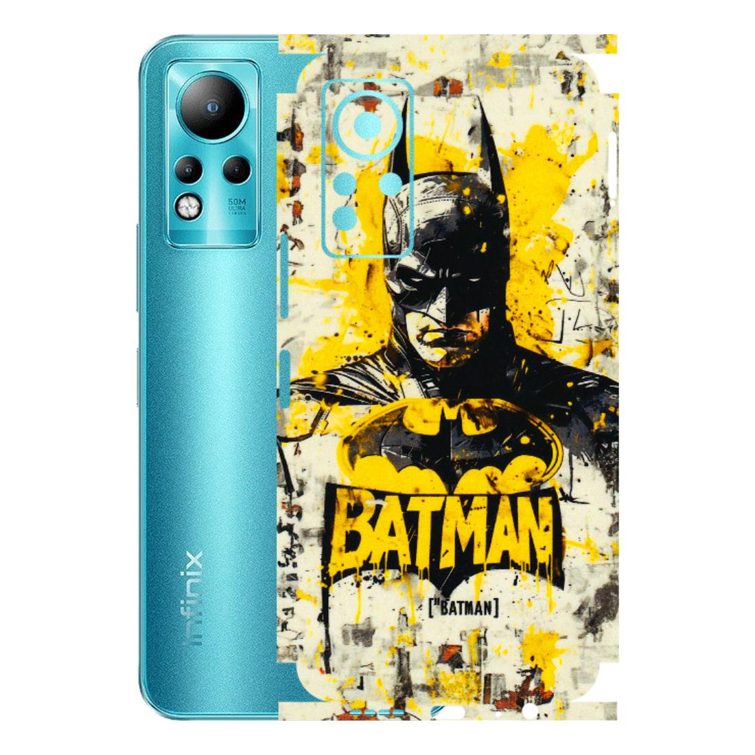 INFINIX Phone Skins (All Models) - Batman Yellow BT - 3D Embossed Finish (L-304) Infinix Note 11