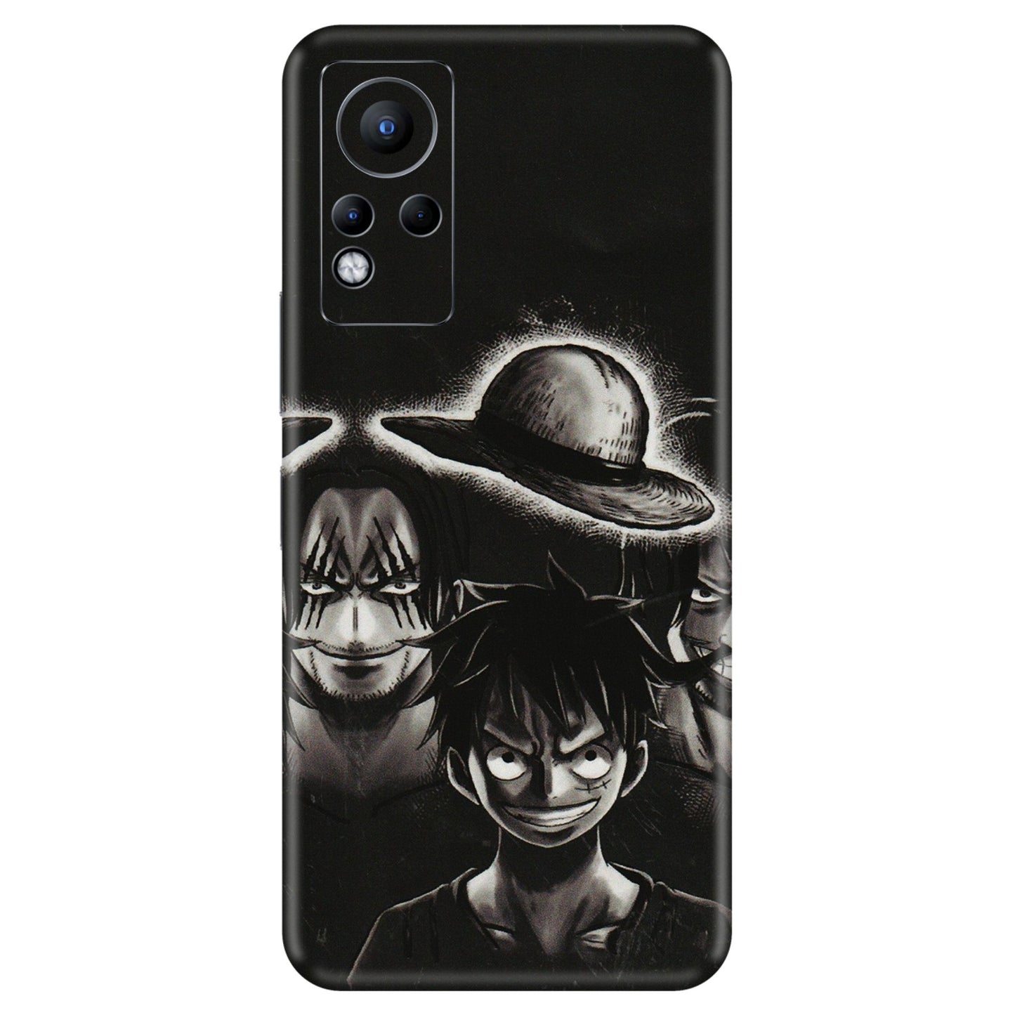 INFINIX Phone Skins (All Models) - Black Luffy Hat - 3D Embossed Finish (L-57) Infinix Note 11