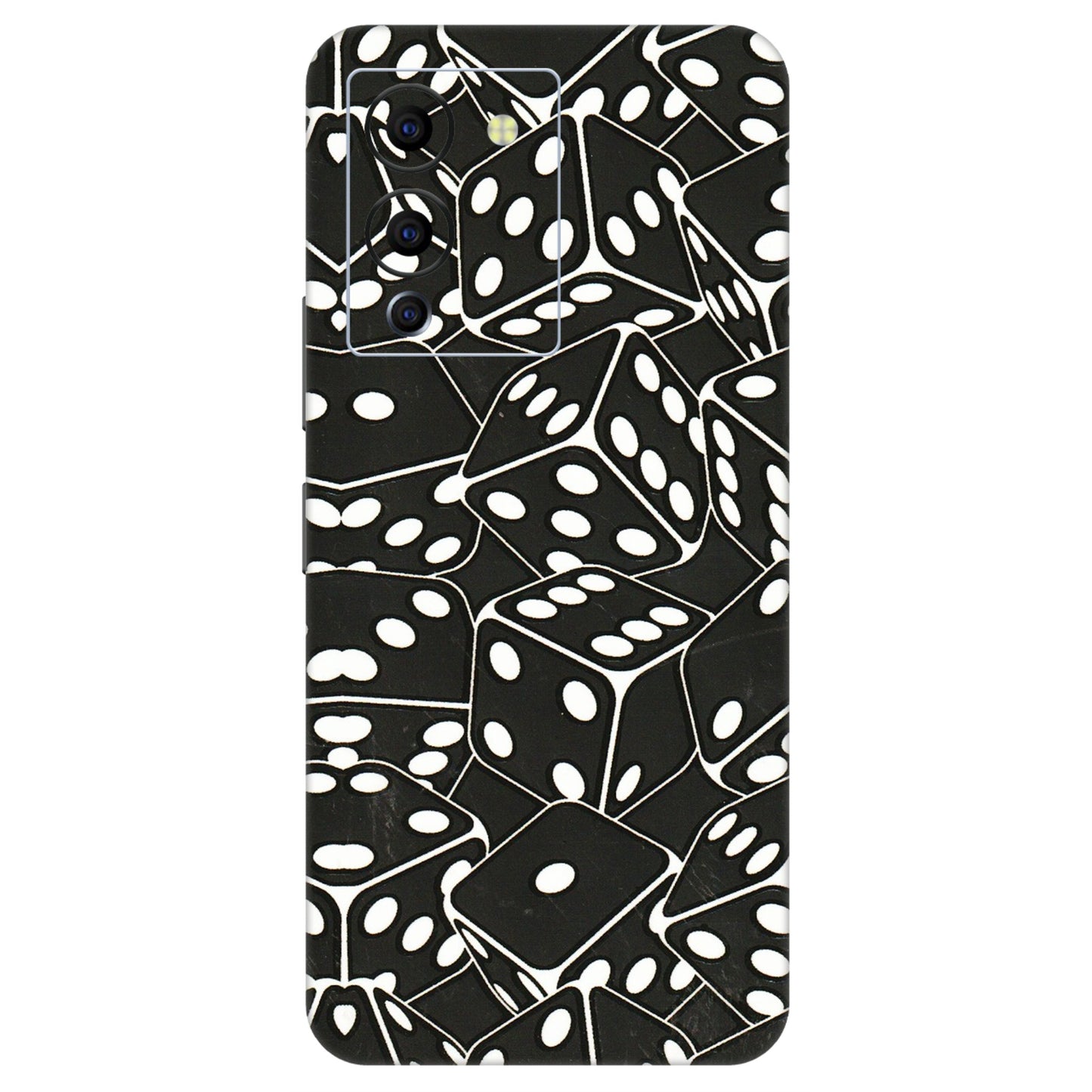 INFINIX Phone Skins (All Models) - Big Black Dices - 3D Embossed Finish (L-106) Infinix Note 12 G96