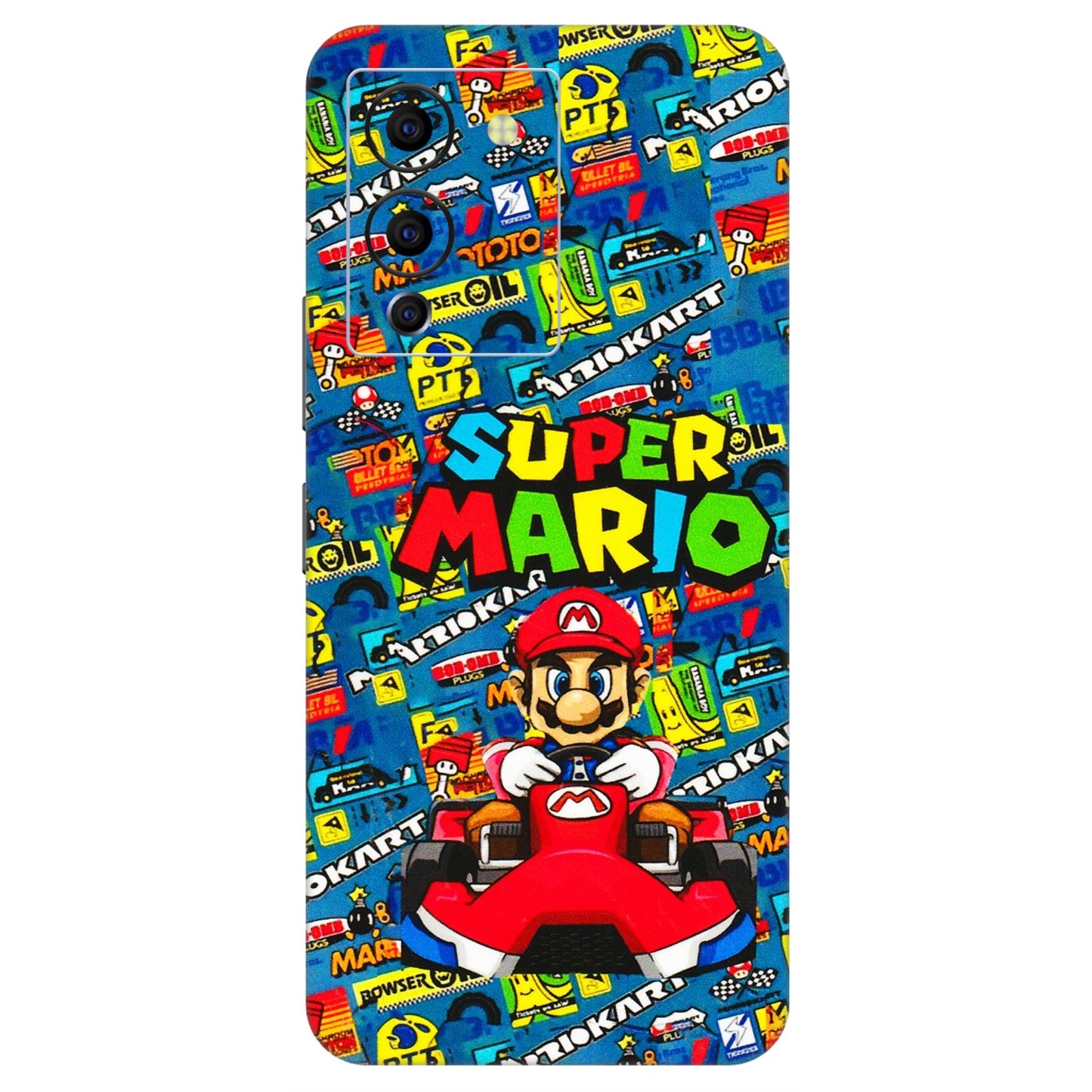 INFINIX Phone Skins (All Models) - Super Mario Kart - 3D Embossed Finish (L-140) Infinix Note 12 G96