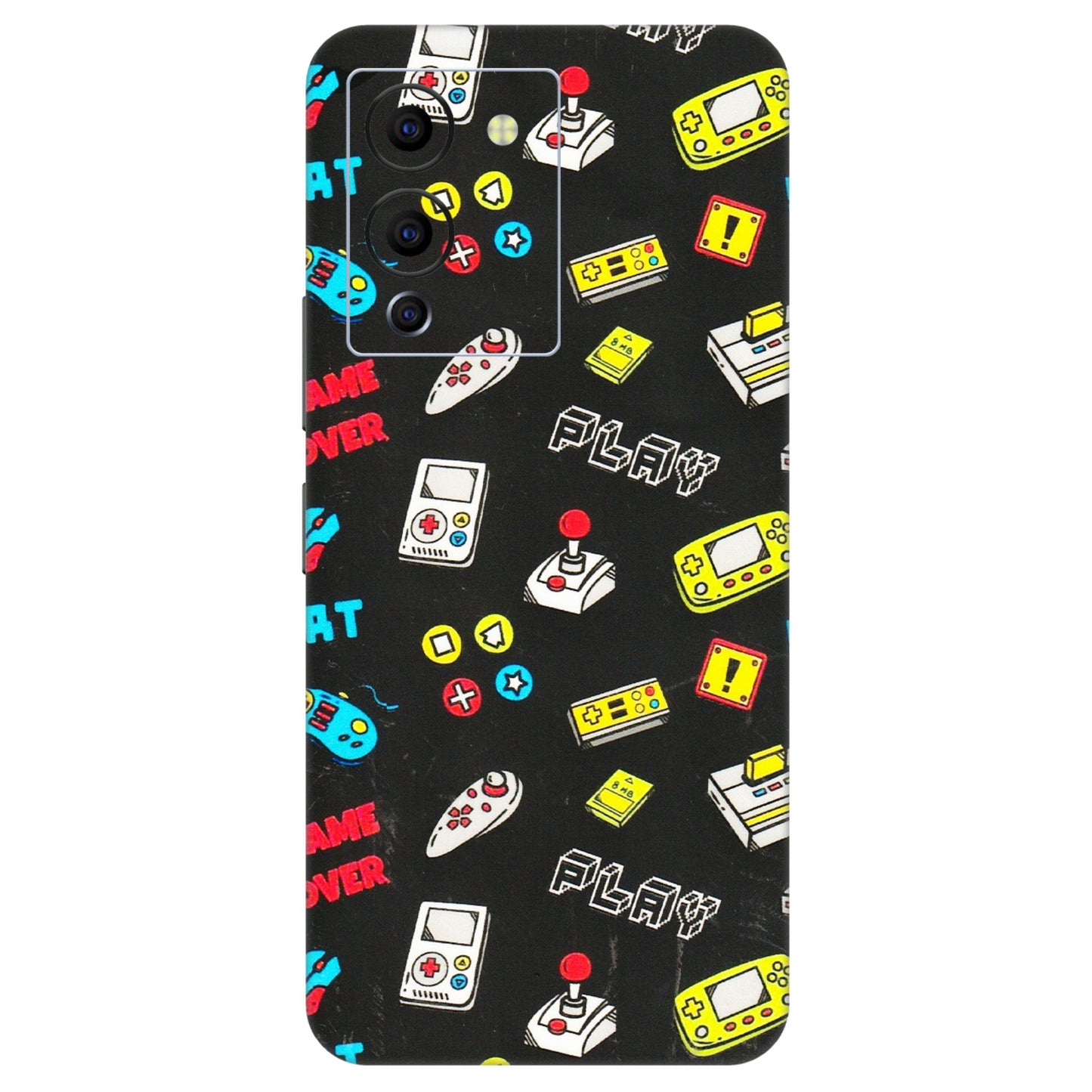 INFINIX Phone Skins (All Models) - Gaming Doodles - 3D Embossed Finish (L-224) Infinix Note 12 G96