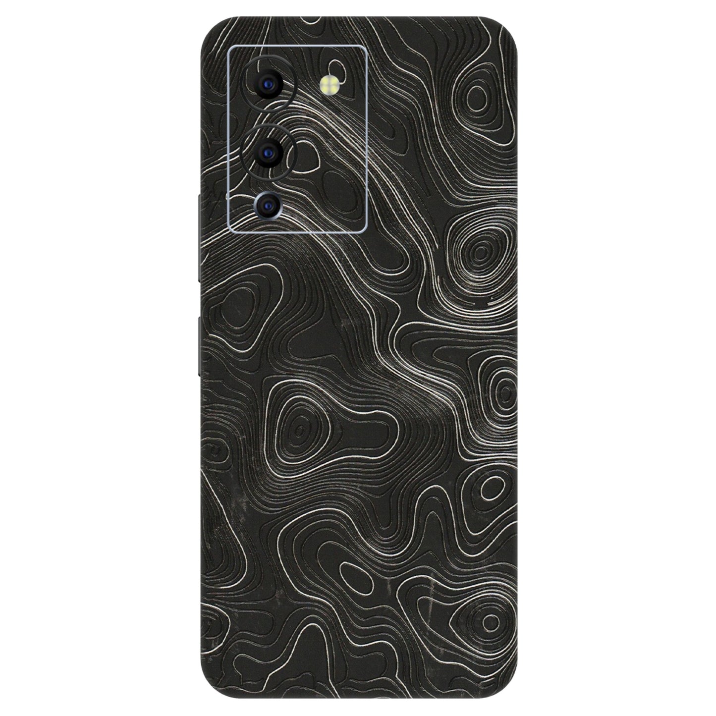 INFINIX Phone Skins (All Models) - Abstract White Line Map - 3D Embossed Finish (L-269) Infinix Note 12 G96