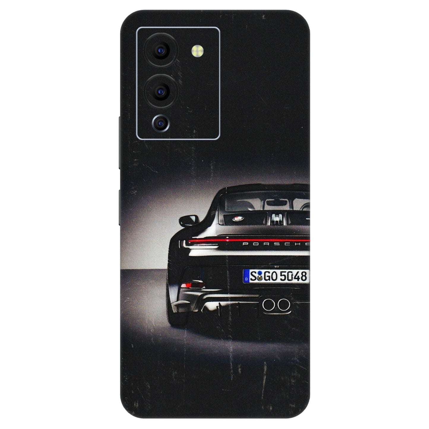 INFINIX Phone Skins (All Models) - New Black Porsche GT3 - 3D Embossed Finish (L-327) Infinix Note 12 G96