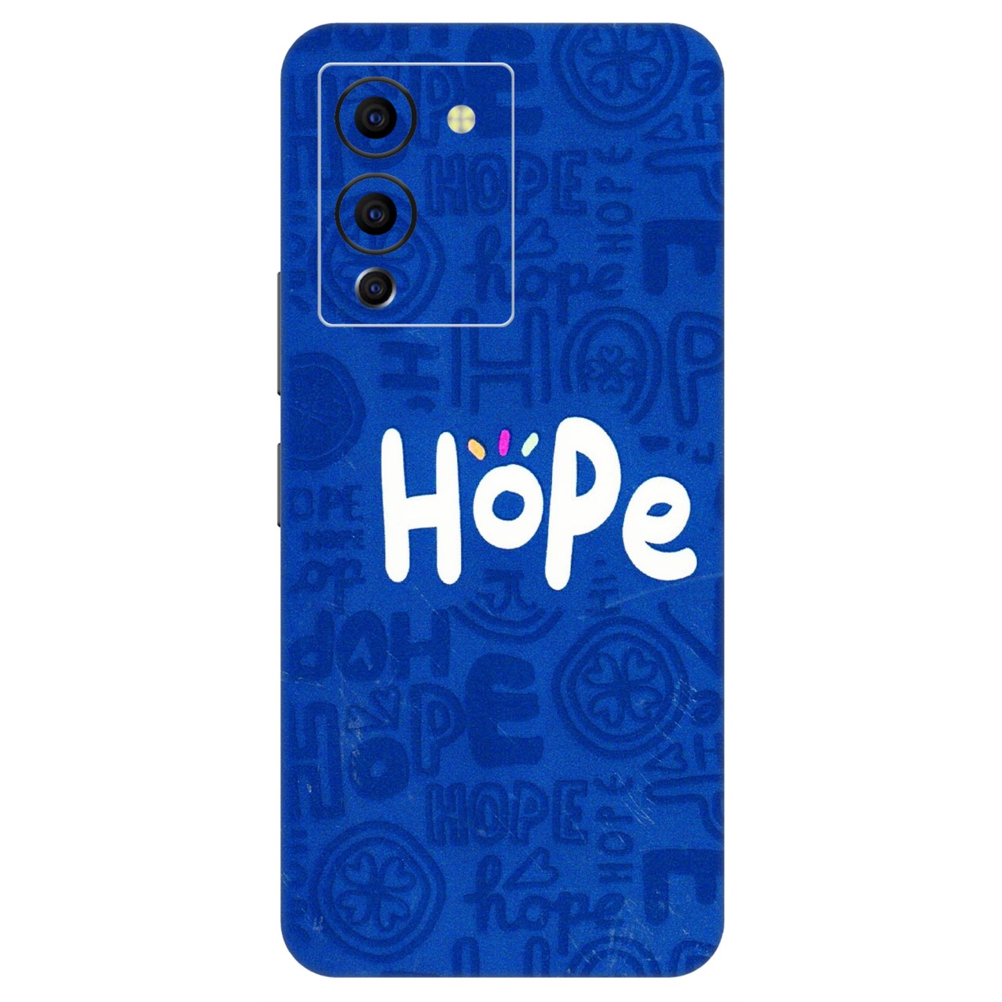 INFINIX Phone Skins (All Models) - Hope Doodles Blue - 3D Embossed Finish (L-43) Infinix Note 12 G96