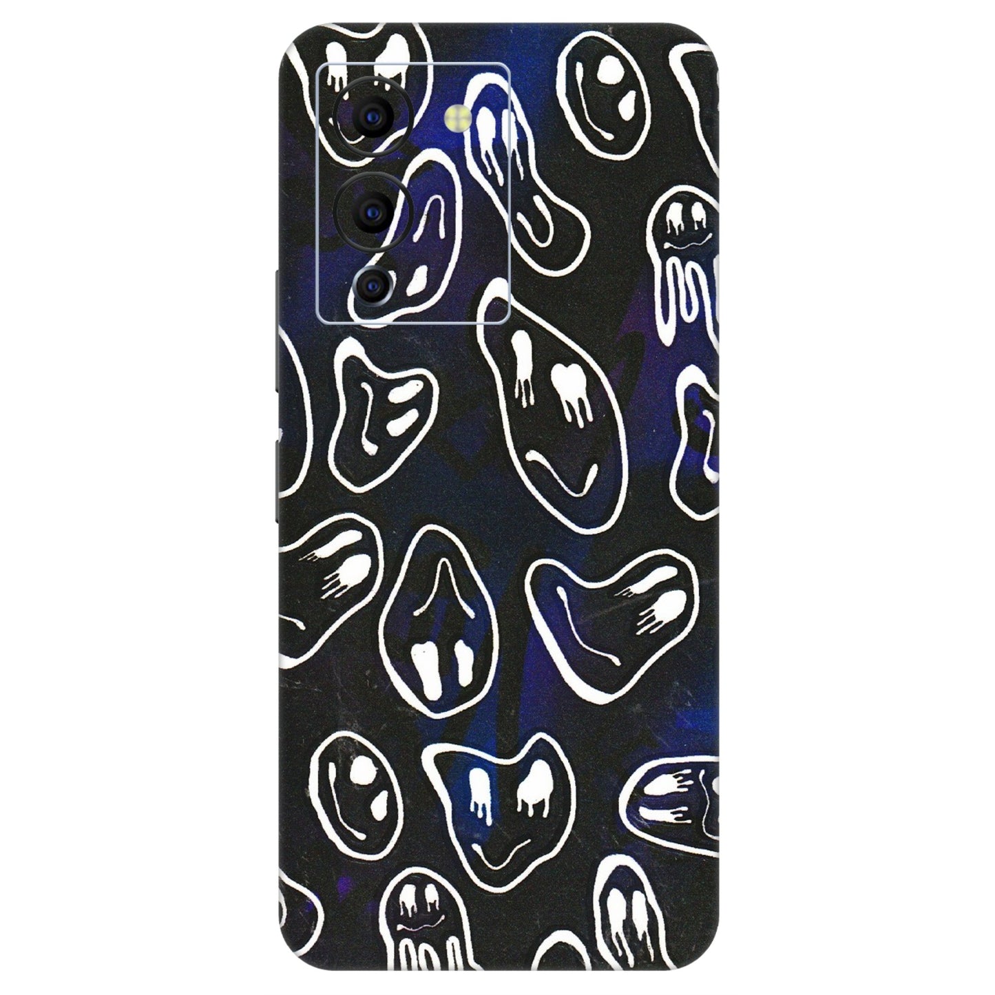 INFINIX Phone Skins (All Models) - Distorted Smileys - 3D Embossed Finish (L-92) Infinix Note 12 G96
