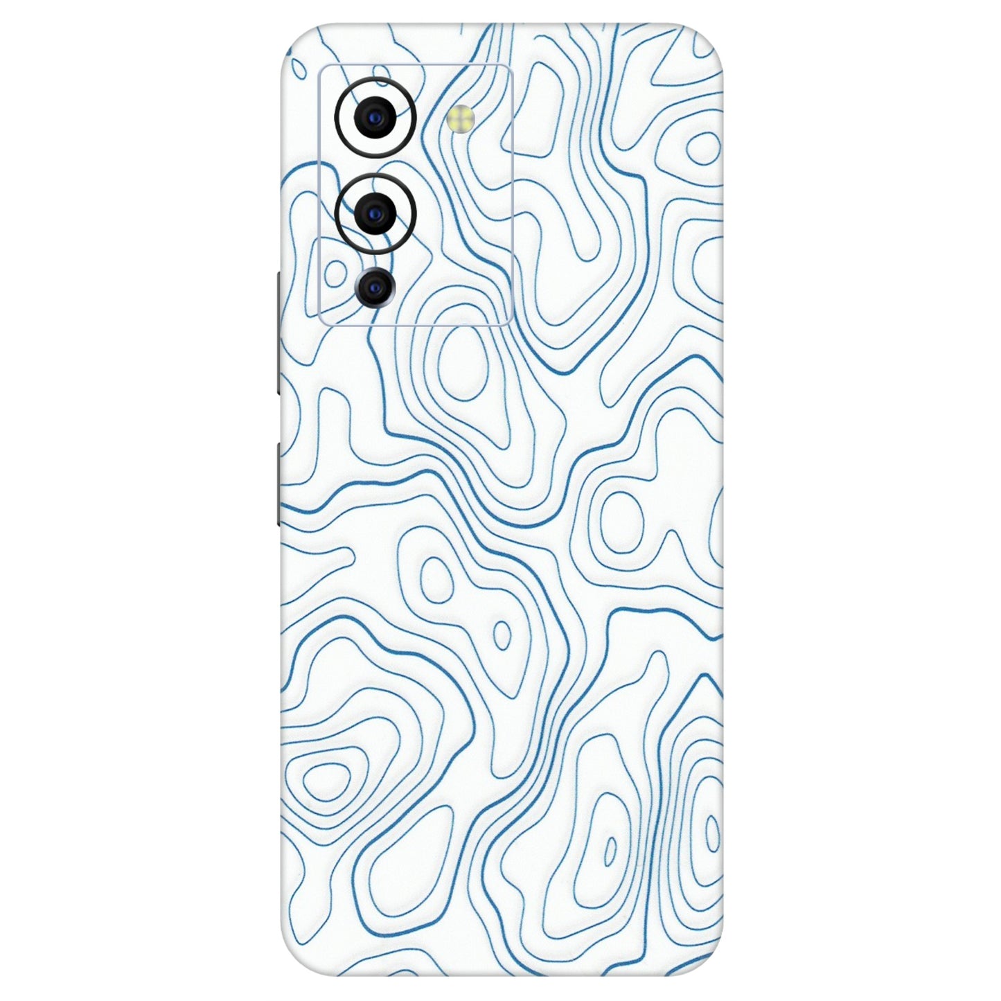 INFINIX Phone Skins (All Models) - Blue And White Swirls - Matte Finish (M-139) Infinix Note 12 G96