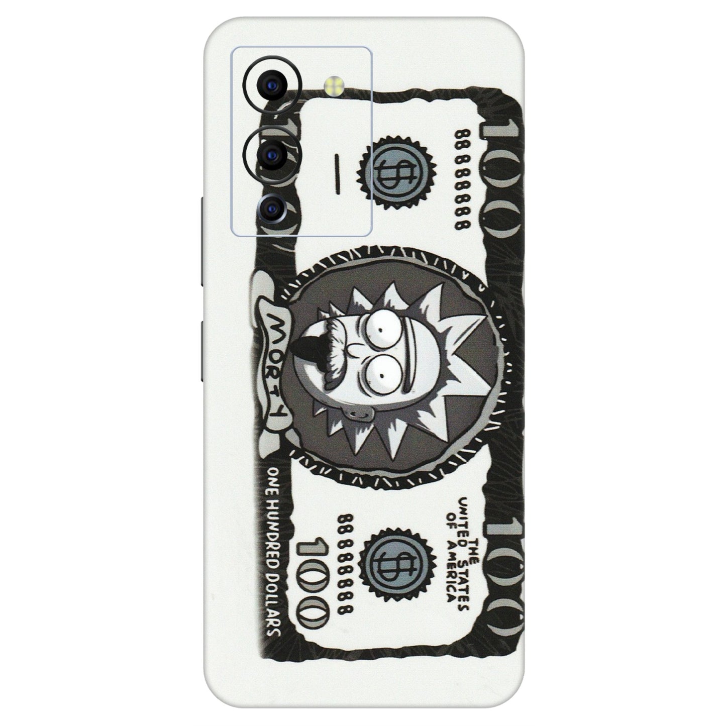 INFINIX Phone Skins (All Models) - Rick And Morty Hundred Dollar Anime - Matte Finish (M-161) Infinix Note 12 G96