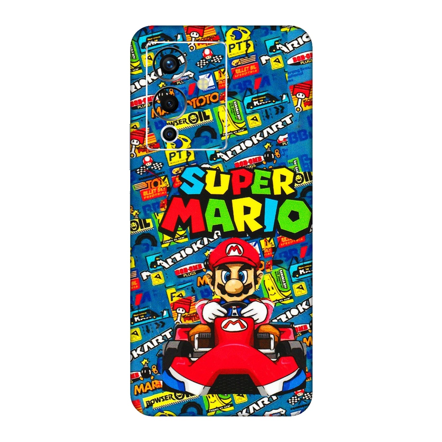 INFINIX Phone Skins (All Models) - Super Mario Kart - 3D Embossed Finish (L-140) Infinix Note 12 Pro (5G)