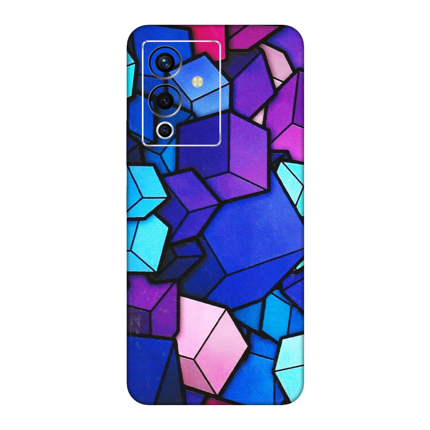 INFINIX Phone Skins (All Models) - Cube Doodle - 3D Embossed Finish (L-141) Infinix Note 12 Pro (5G)