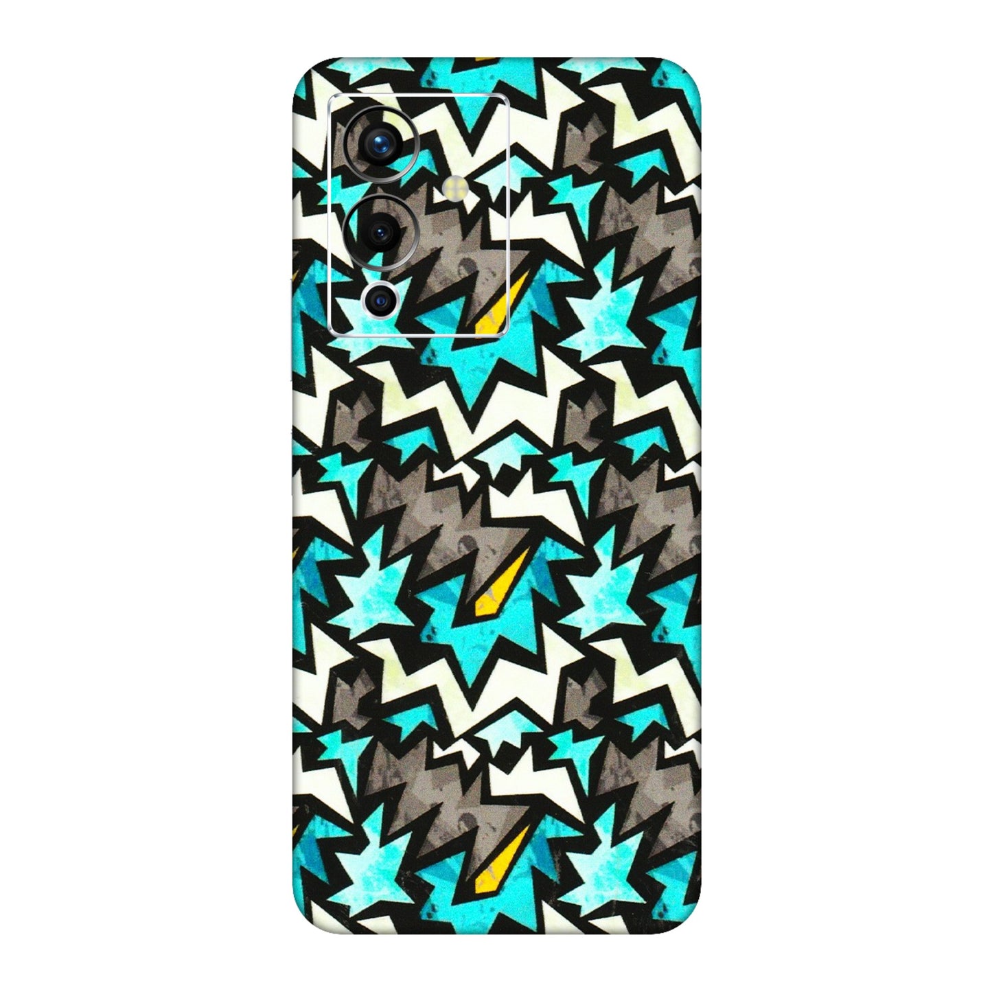 INFINIX Phone Skins (All Models) - Funky Zig Zag - 3D Embossed Finish (L-223) Infinix Note 12 Pro (5G)