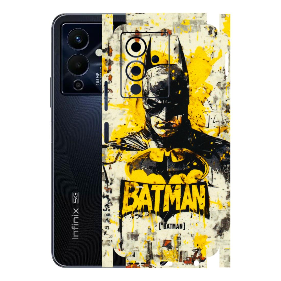 INFINIX Phone Skins (All Models) - Batman Yellow BT - 3D Embossed Finish (L-304) Infinix Note 12 Pro (5G)