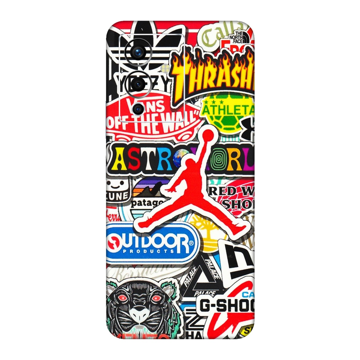 INFINIX Phone Skins (All Models) - Multi Brands Sticker Graffiti - 3D Embossed Finish (L-37) Infinix Note 12 Pro (5G)