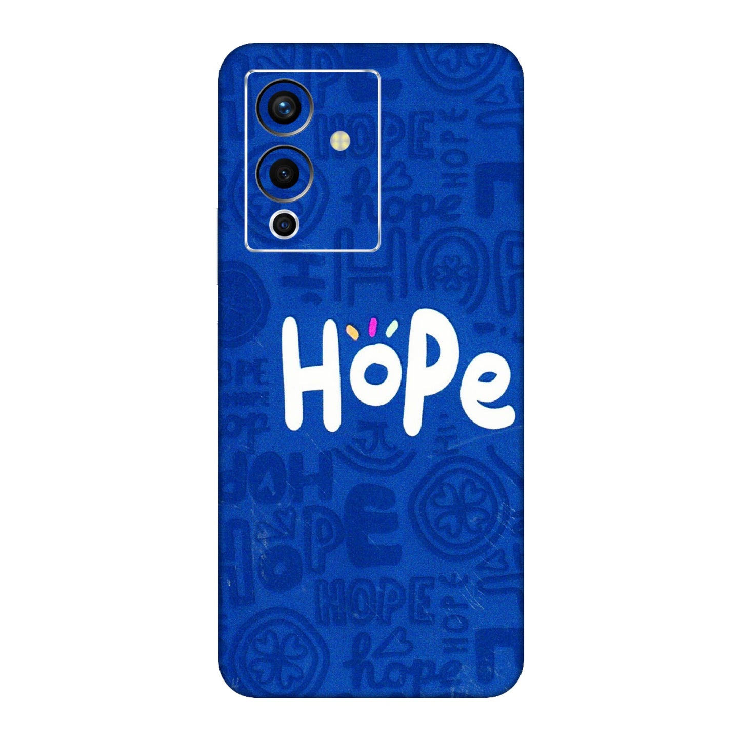 INFINIX Phone Skins (All Models) - Hope Doodles Blue - 3D Embossed Finish (L-43) Infinix Note 12 Pro (5G)