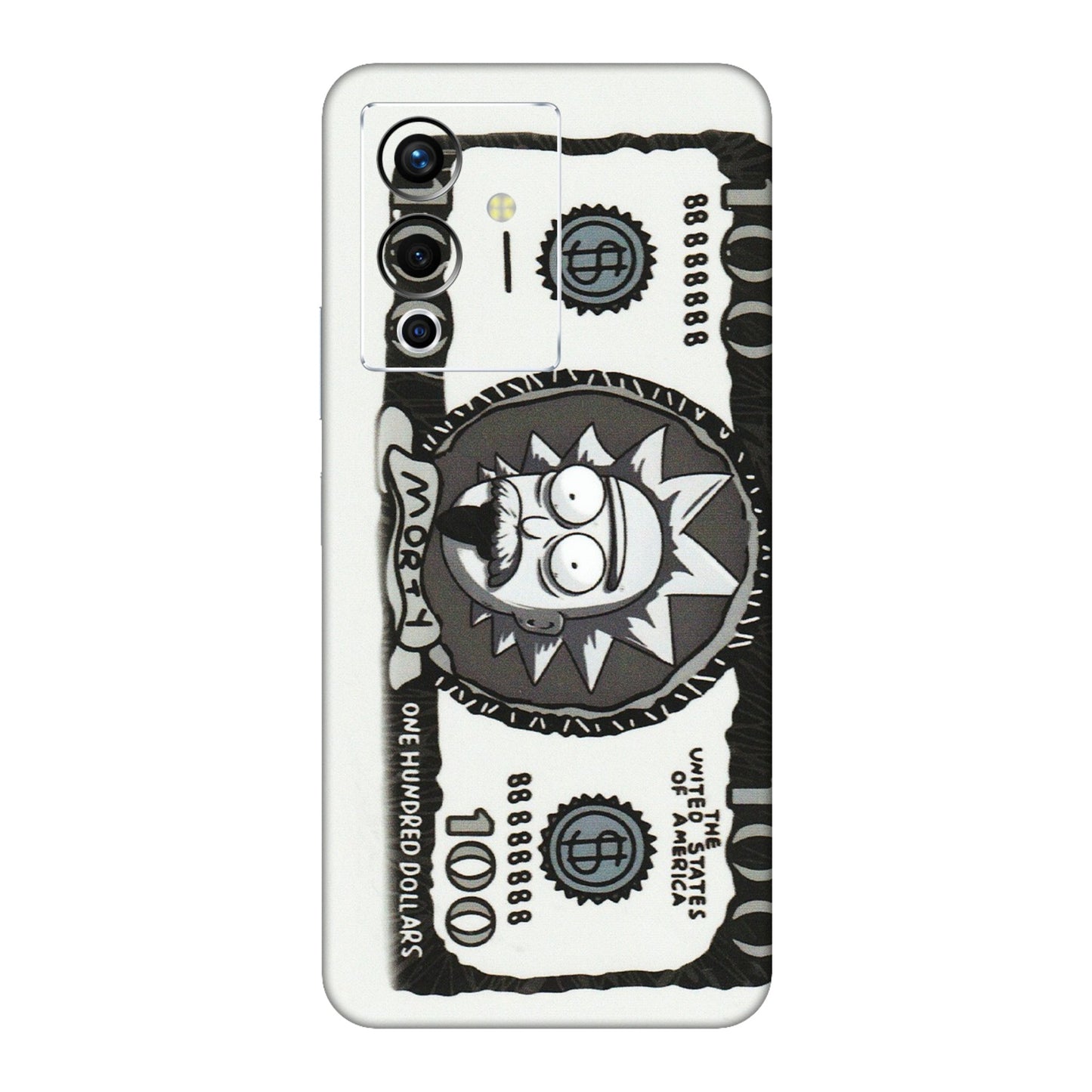 INFINIX Phone Skins (All Models) - Rick And Morty Hundred Dollar Anime - Matte Finish (M-161) Infinix Note 12 Pro (5G)