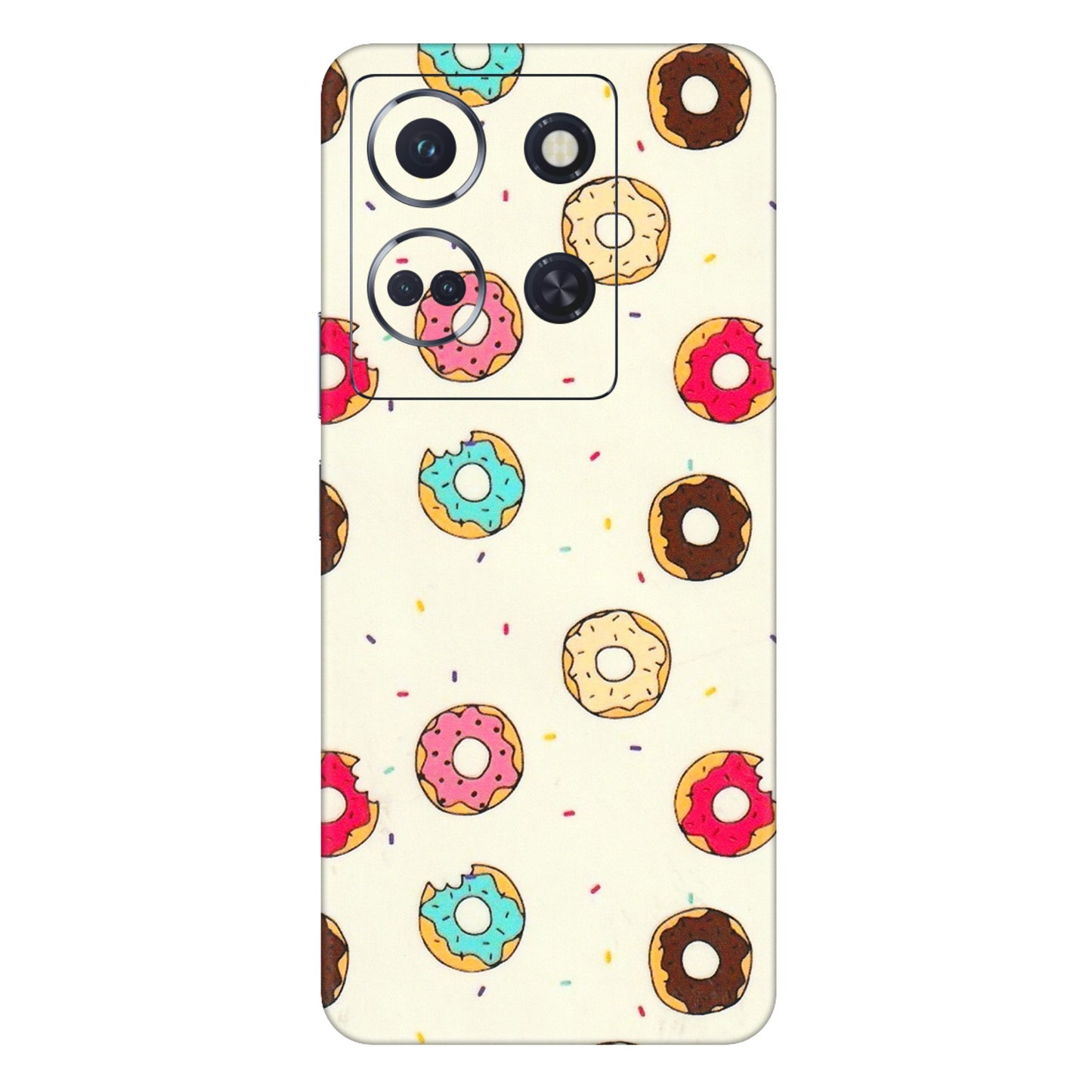 INFINIX Phone Skins (All Models) - Mini Donuts Doodle Art - 3D Embossed Finish (L-122) Infinix Note 30 (5G)