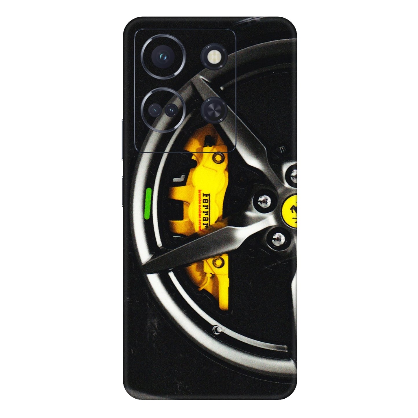 INFINIX Phone Skins (All Models) - Ferrari Wheel Alloy - 3D Embossed Finish (L-173) Infinix Note 30 (5G)