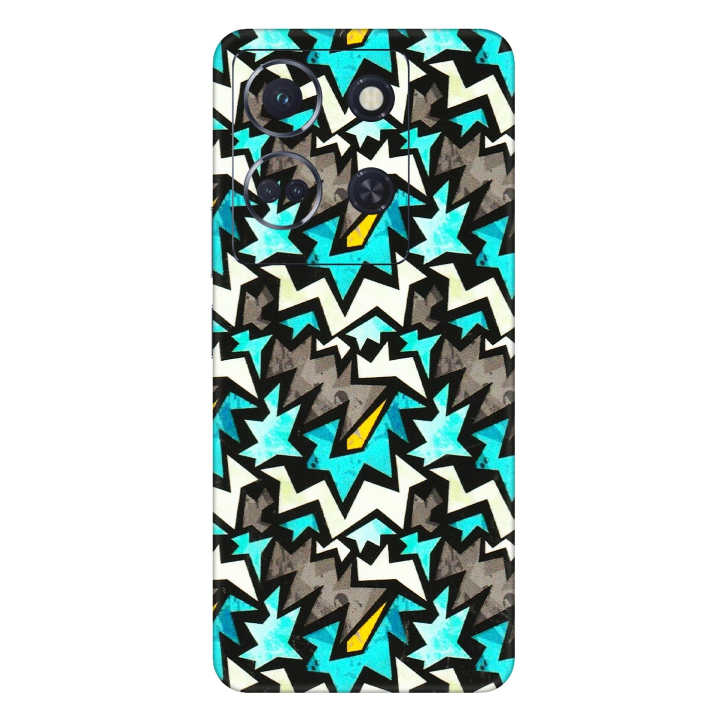 INFINIX Phone Skins (All Models) - Funky Zig Zag - 3D Embossed Finish (L-223) Infinix Note 30 (5G)