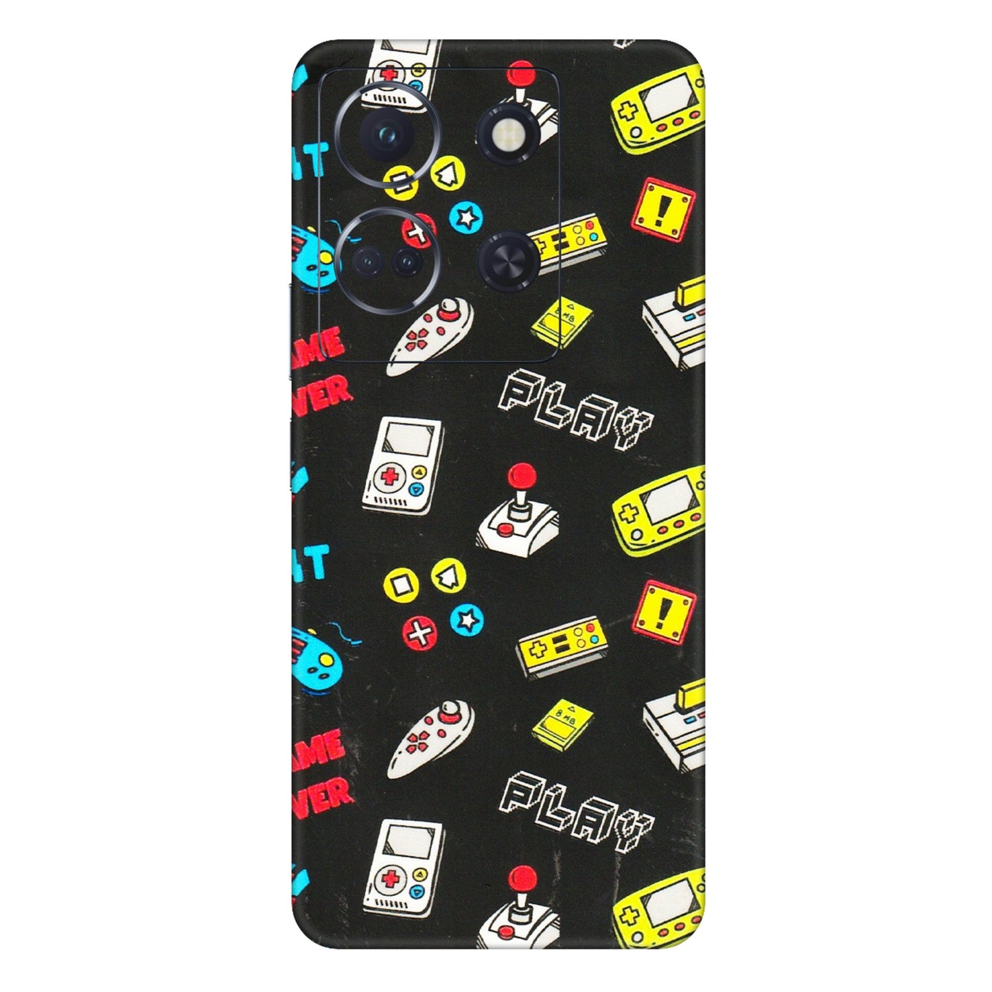 INFINIX Phone Skins (All Models) - Gaming Doodles - 3D Embossed Finish (L-224) Infinix Note 30 (5G)