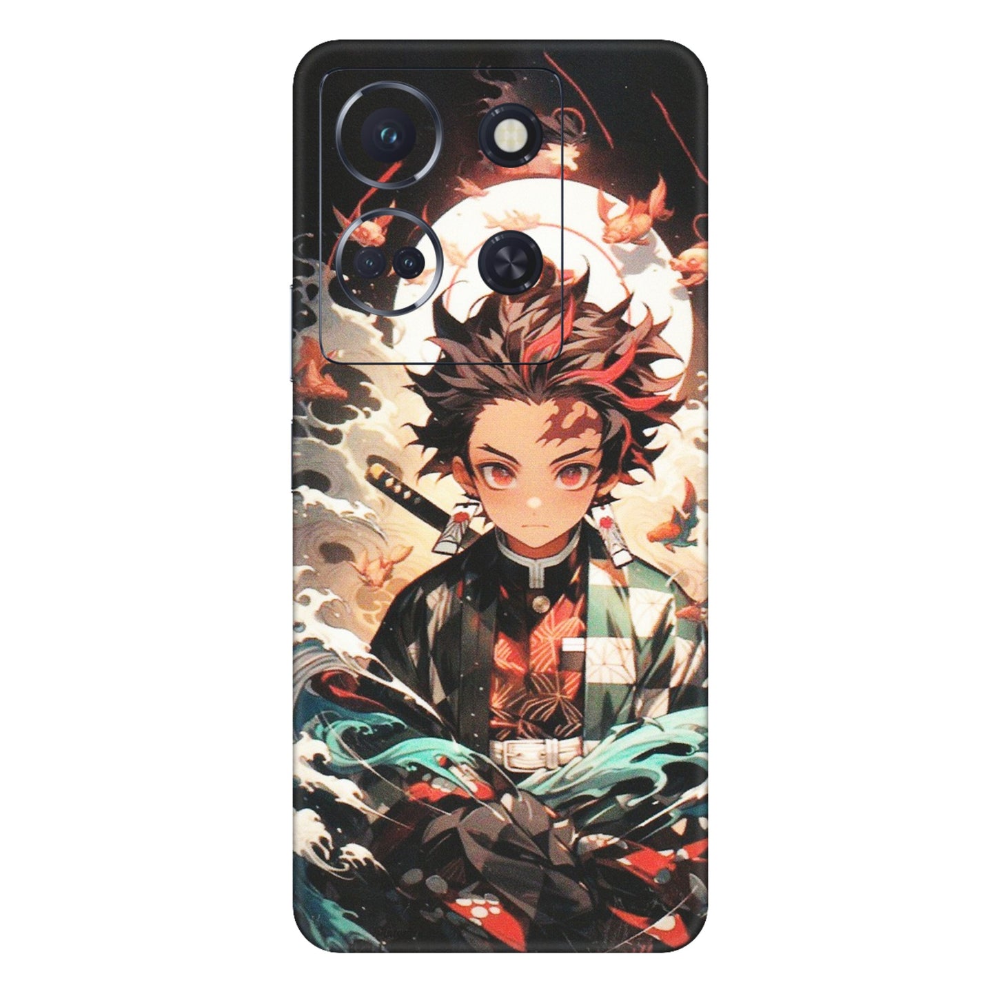 INFINIX Phone Skins (All Models) - Tanjiro Demon Slayer Anime - Matte Finish (M-158) Infinix Note 30 (5G)