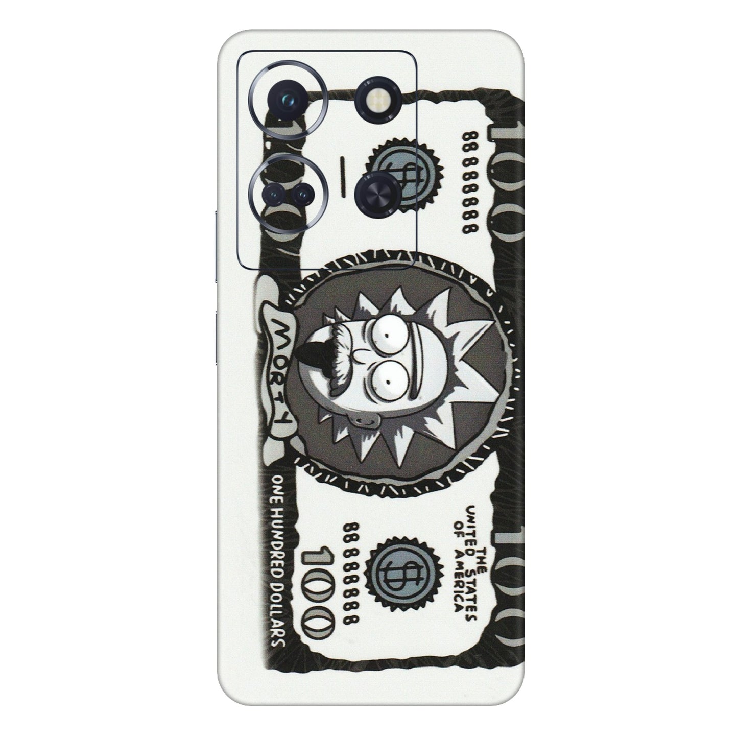 INFINIX Phone Skins (All Models) - Rick And Morty Hundred Dollar Anime - Matte Finish (M-161) Infinix Note 30 (5G)