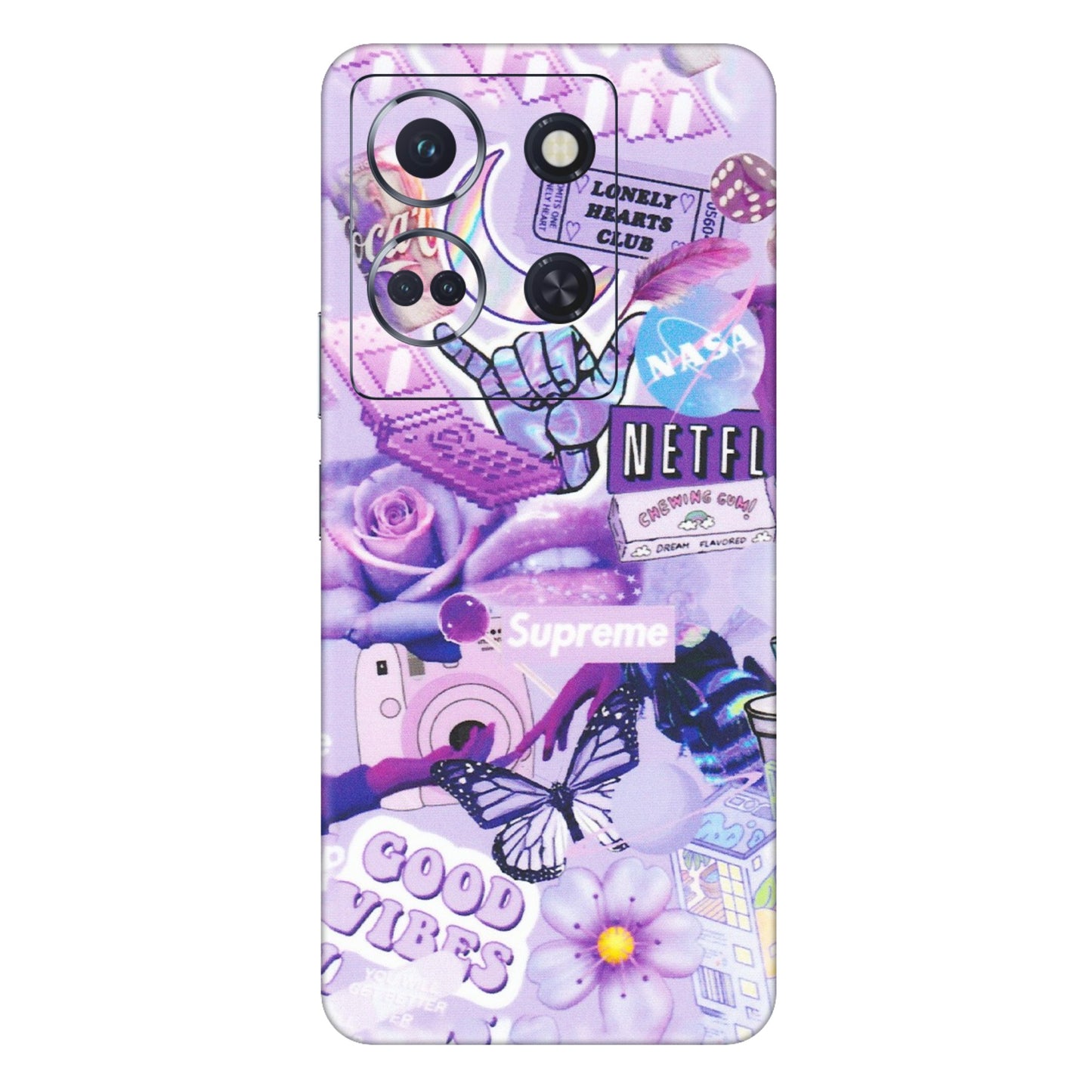 INFINIX Phone Skins (All Models) - Supreme Purple Magic - Matte Finish (M-88) Infinix Note 30 (5G)