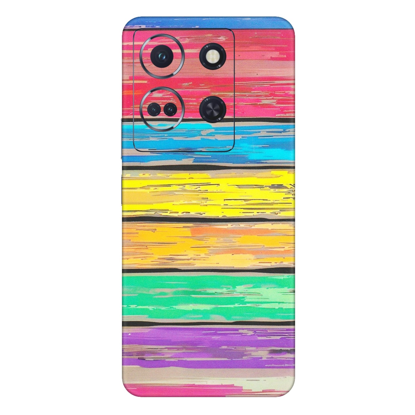 INFINIX Phone Skins (All Models) - Multi Colour Wooden Wall - Matte Finish (M-96) Infinix Note 30 (5G)